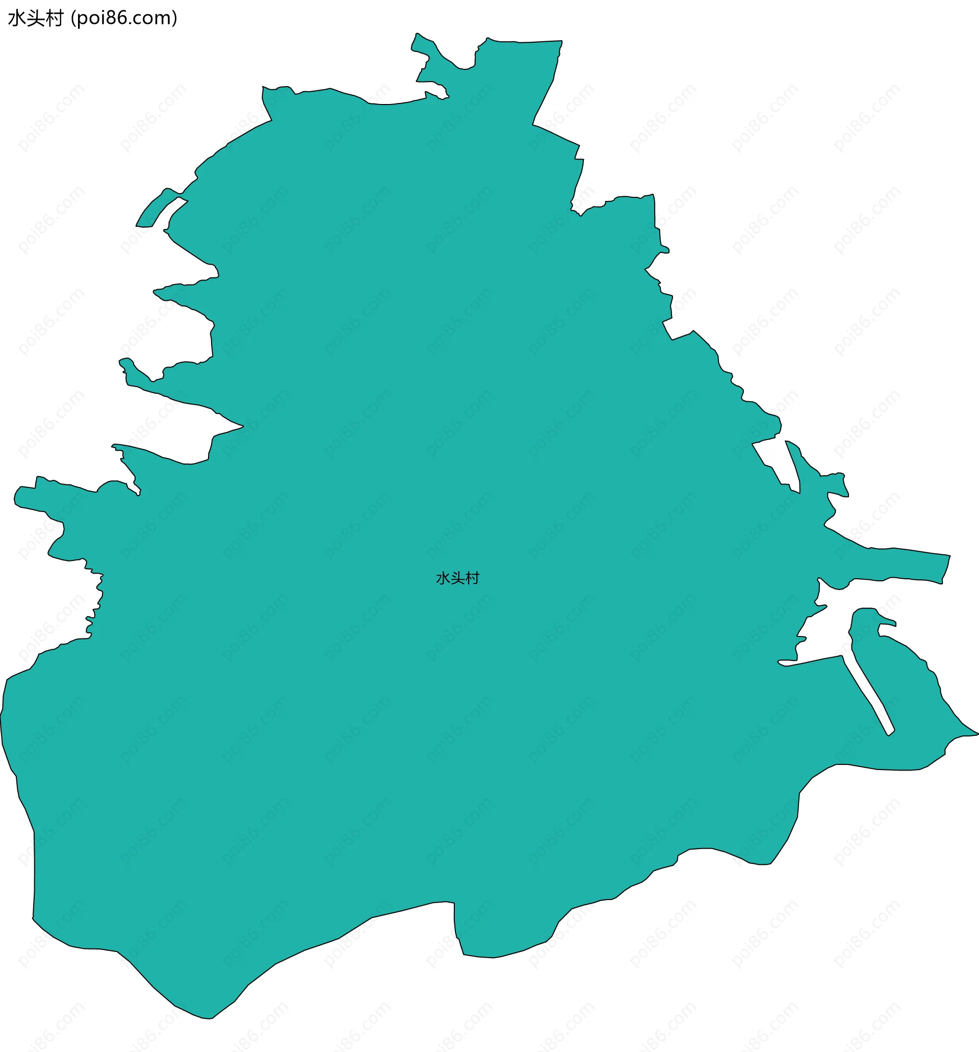 水头村边界地图