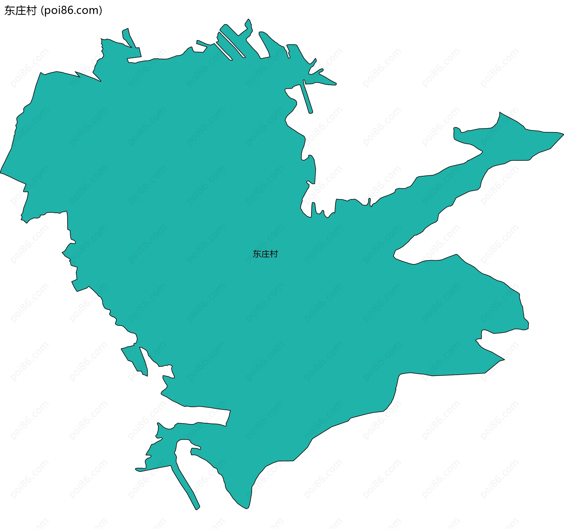 东庄村边界地图