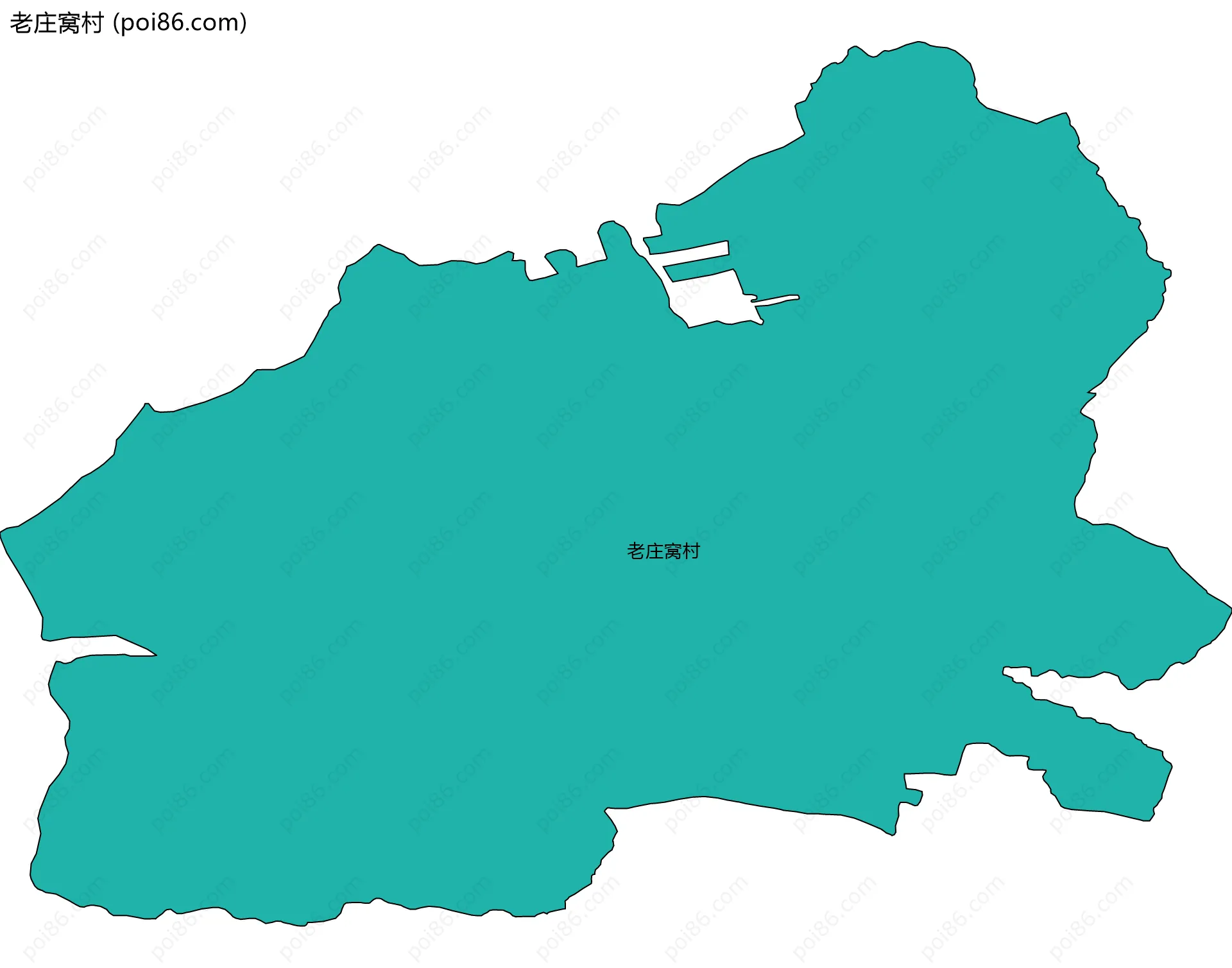 老庄窝村边界地图