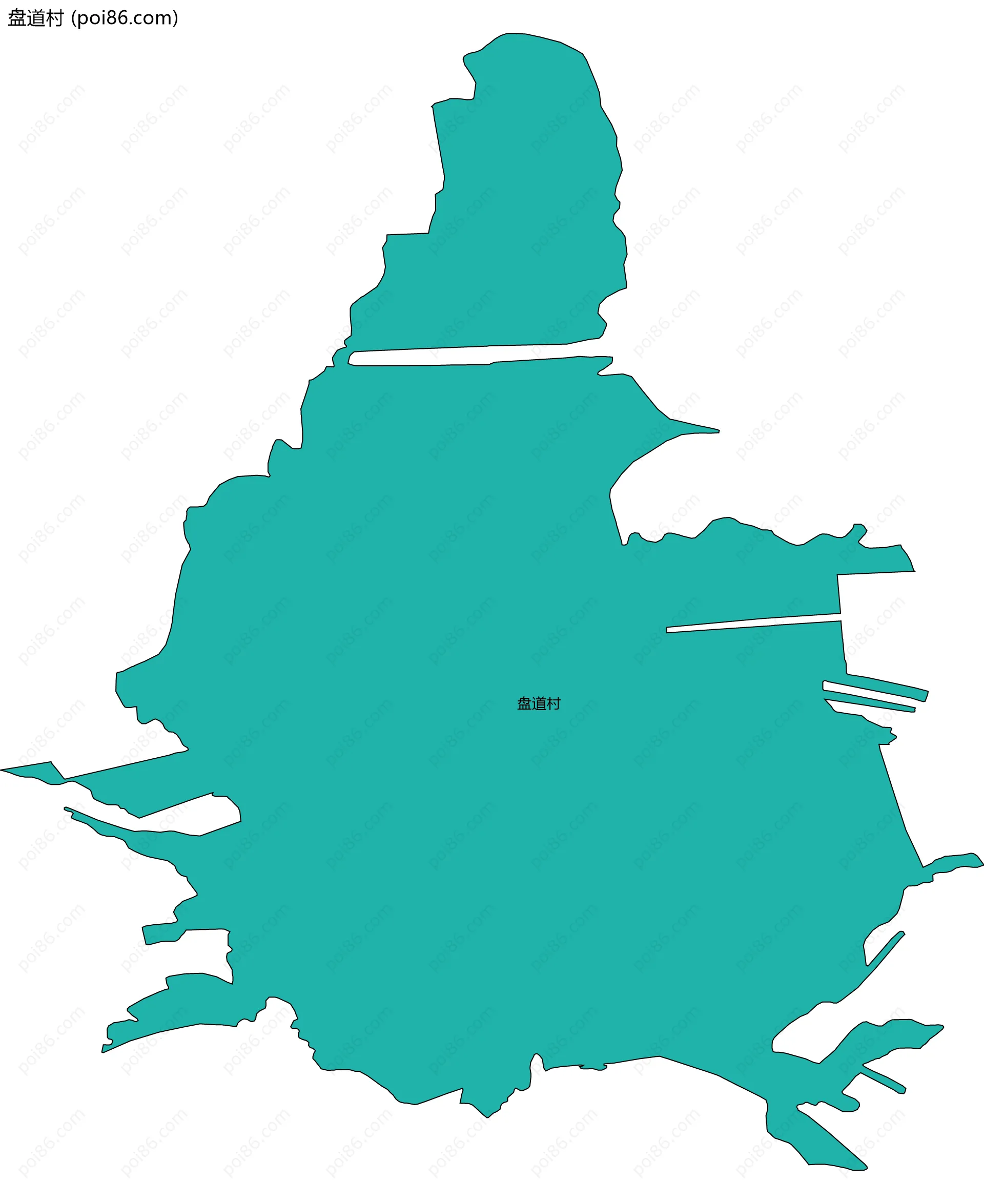 盘道村边界地图