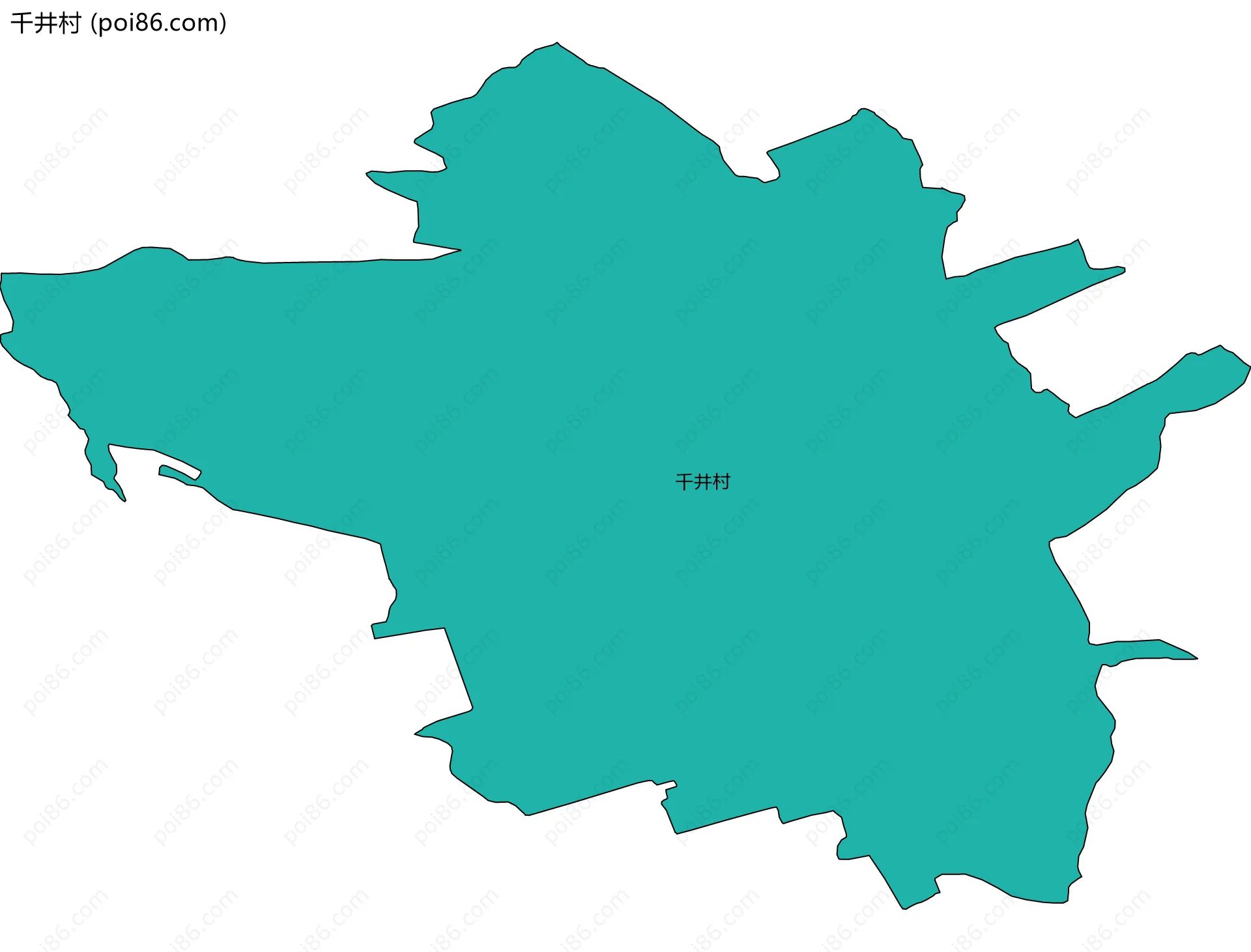 千井村边界地图