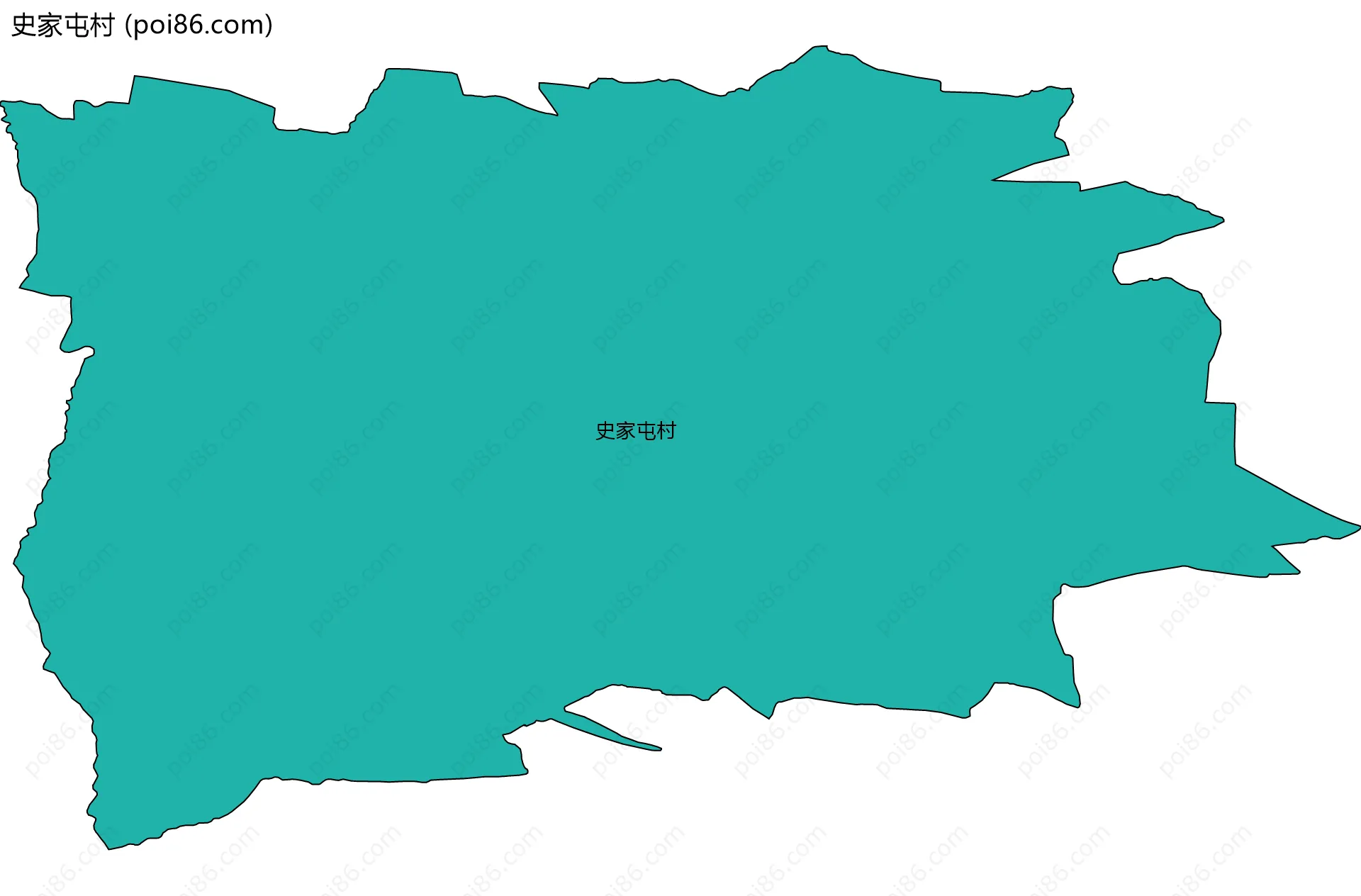 史家屯村边界地图