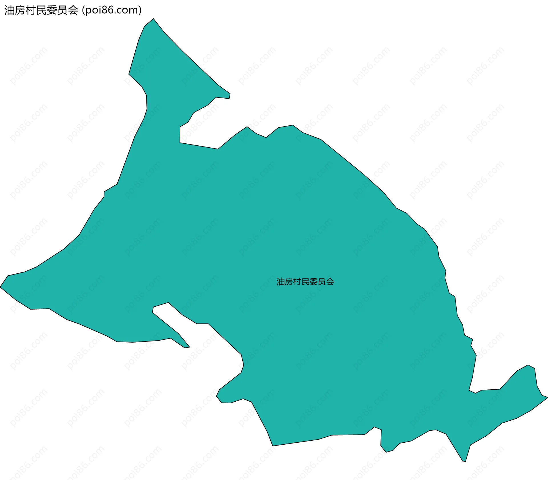 油房村民委员会边界地图