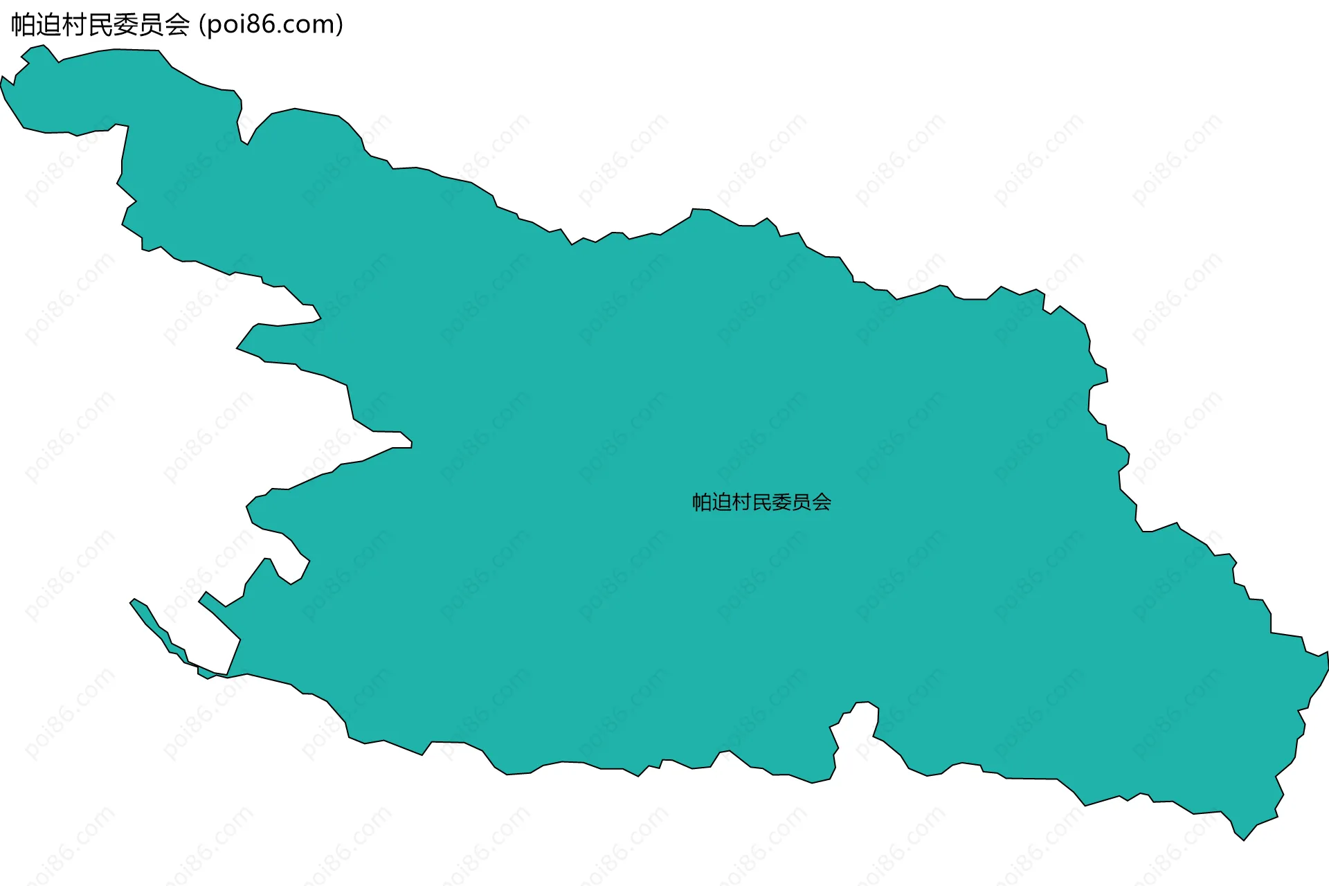 帕迫村民委员会边界地图