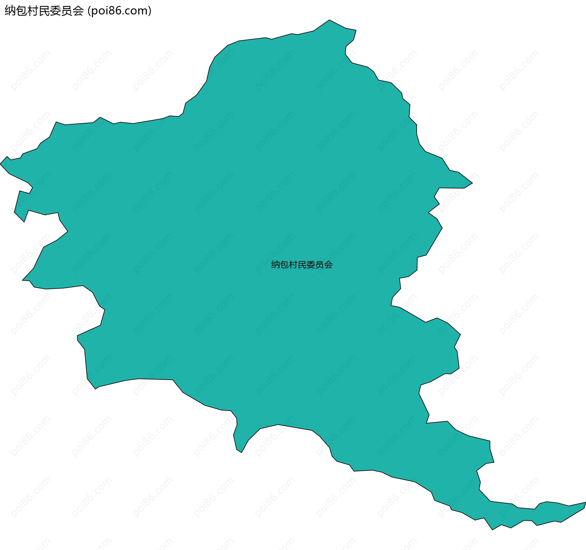 纳包村民委员会边界地图