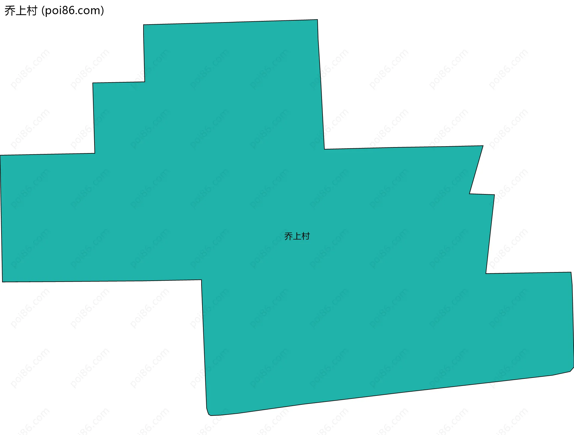 乔上村边界地图