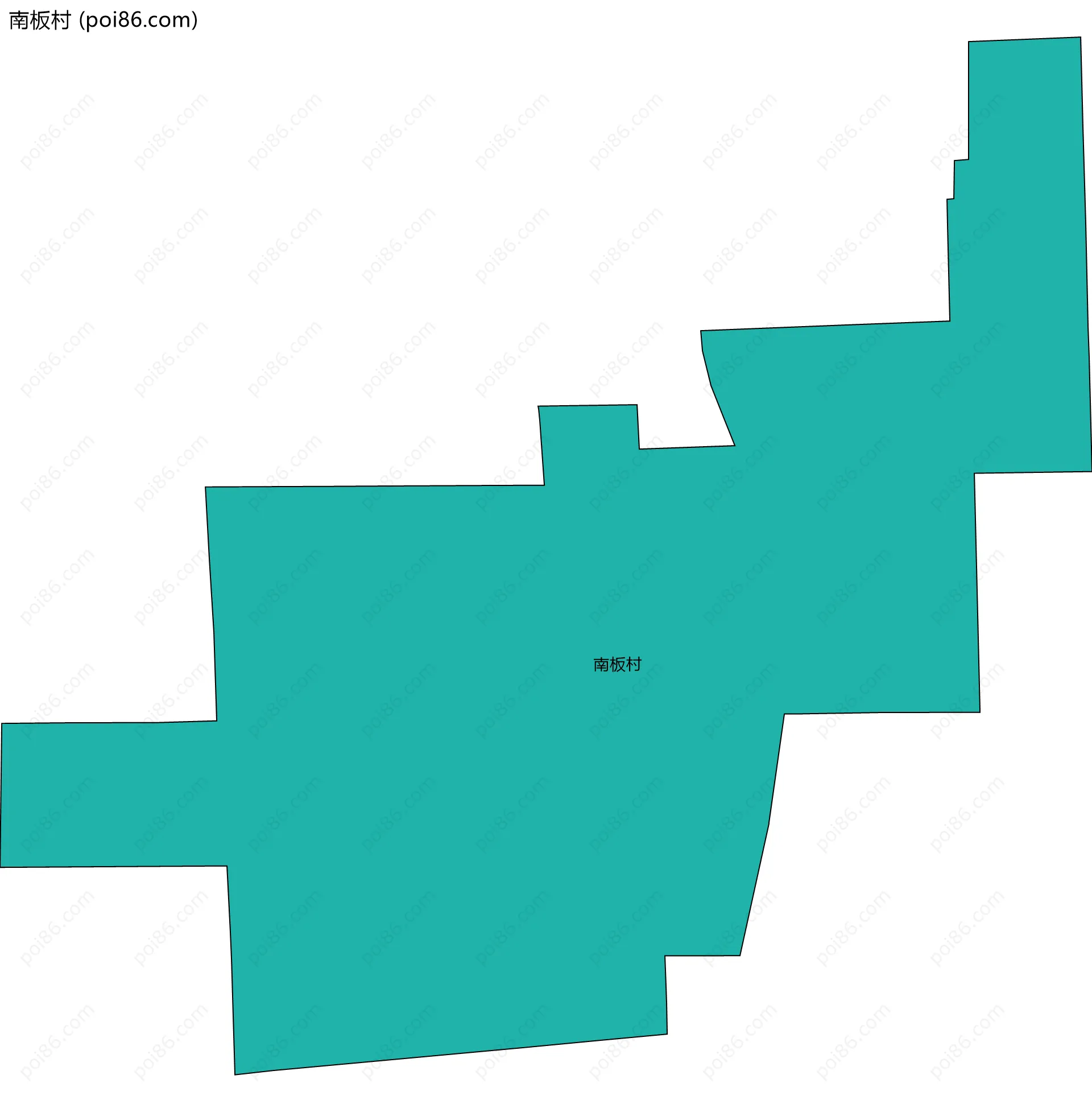 南板村边界地图