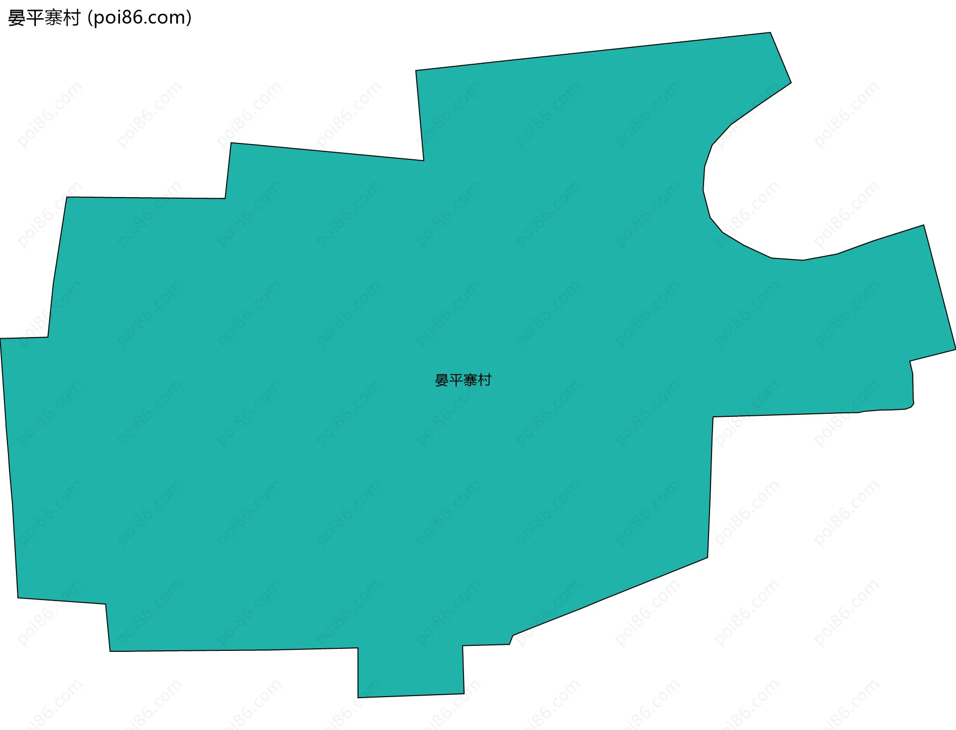 晏平寨村边界地图