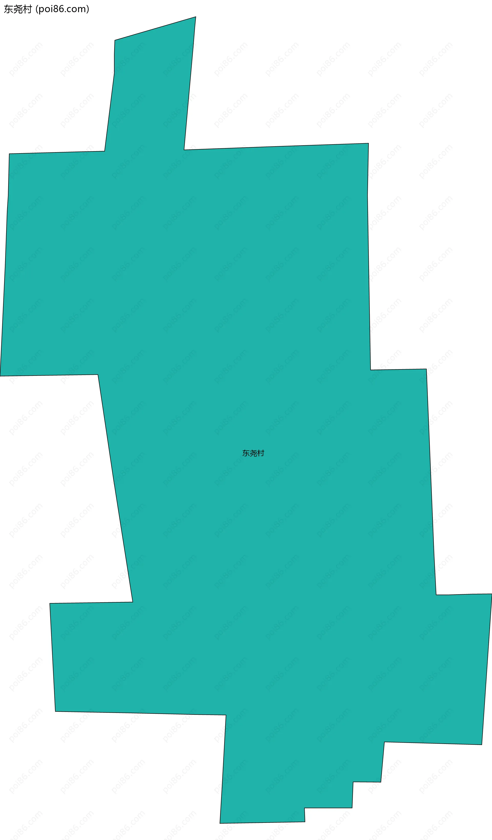 东尧村边界地图