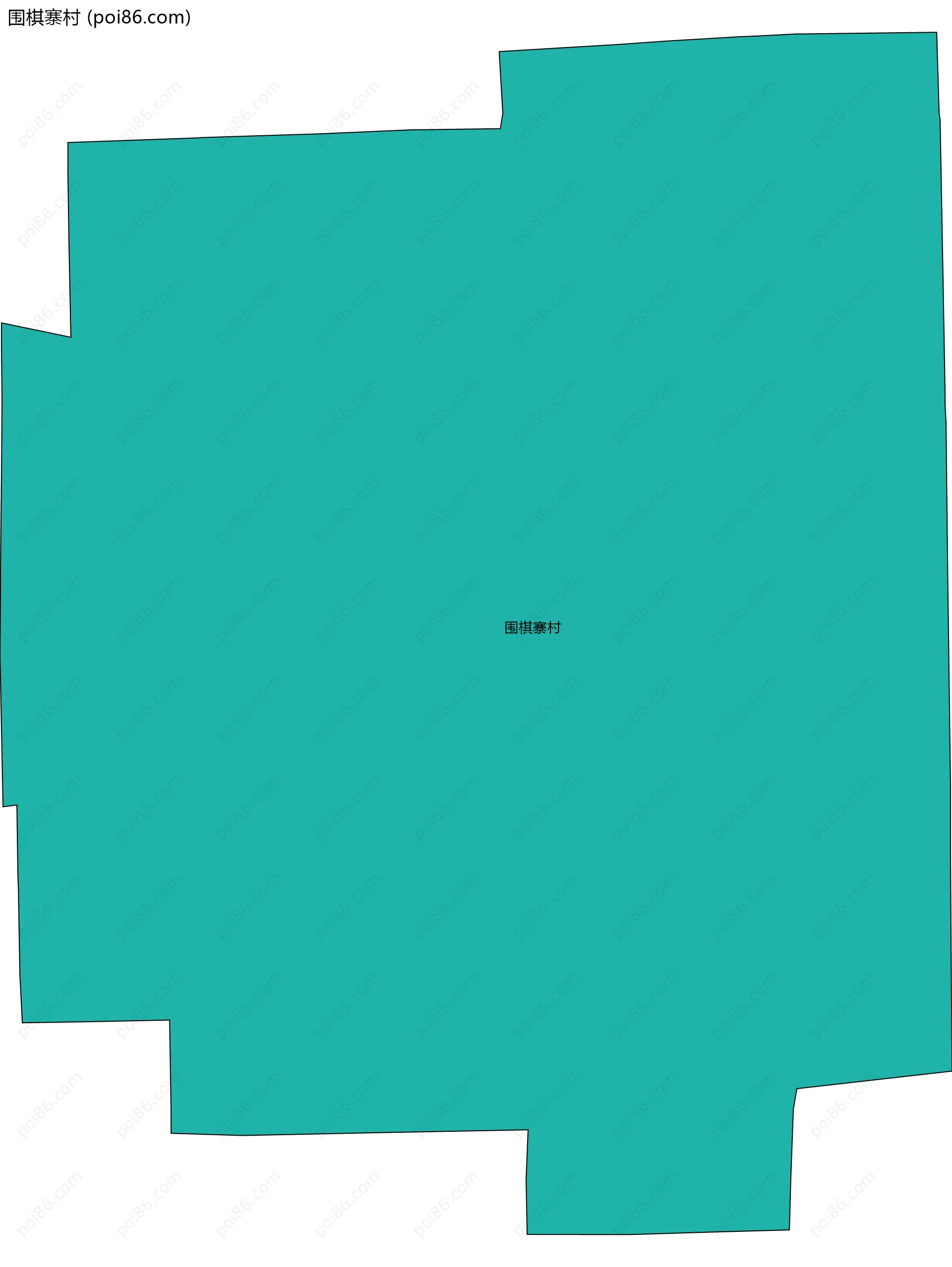 围棋寨村边界地图