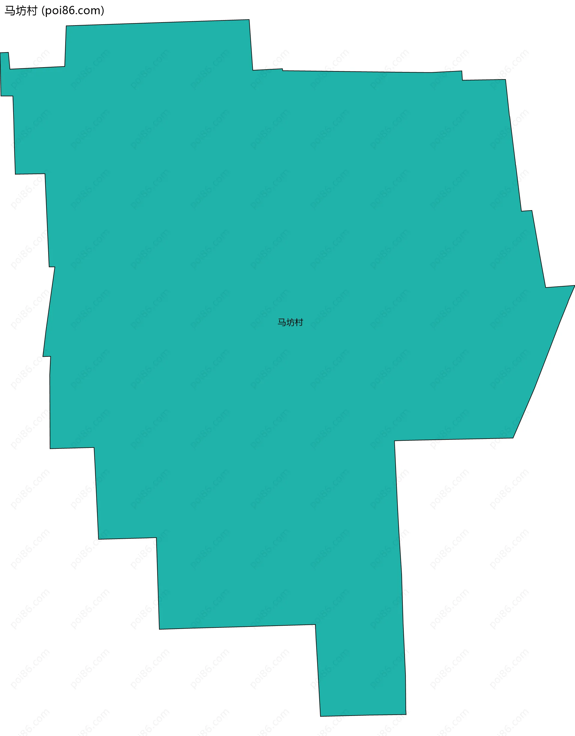 马坊村边界地图