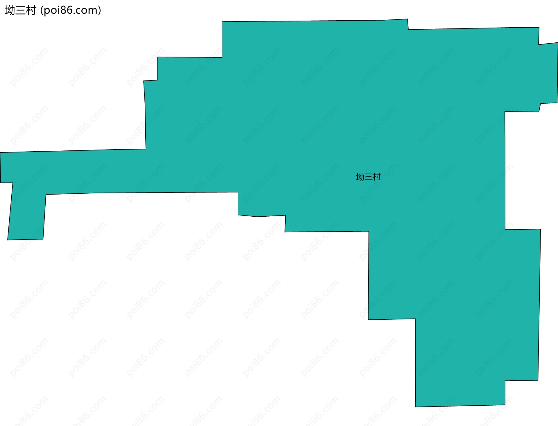 坳三村边界地图