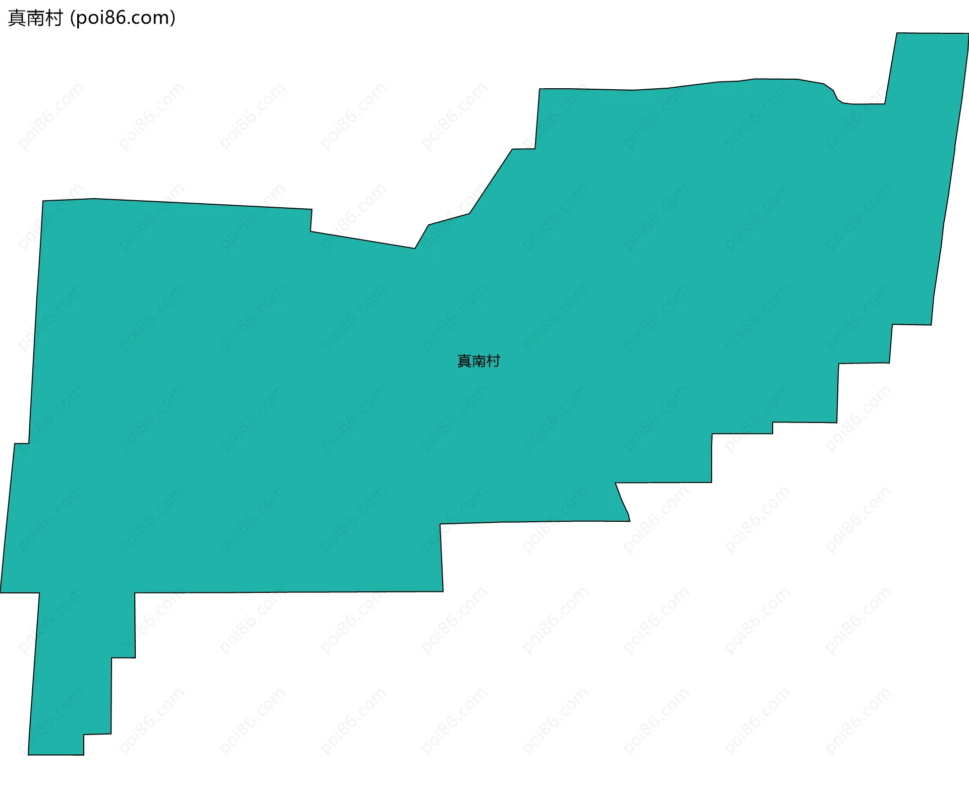 真南村边界地图