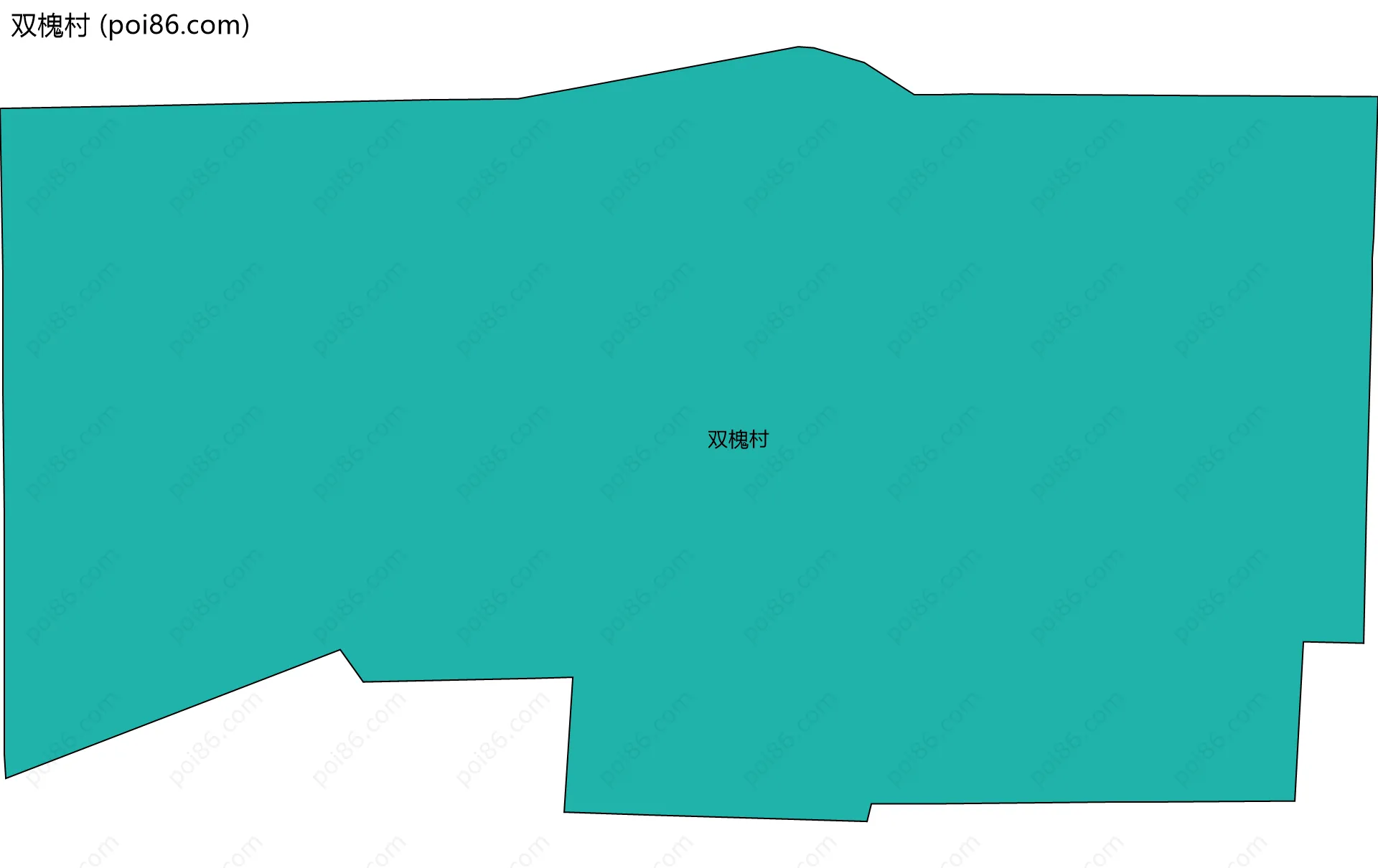 双槐村边界地图