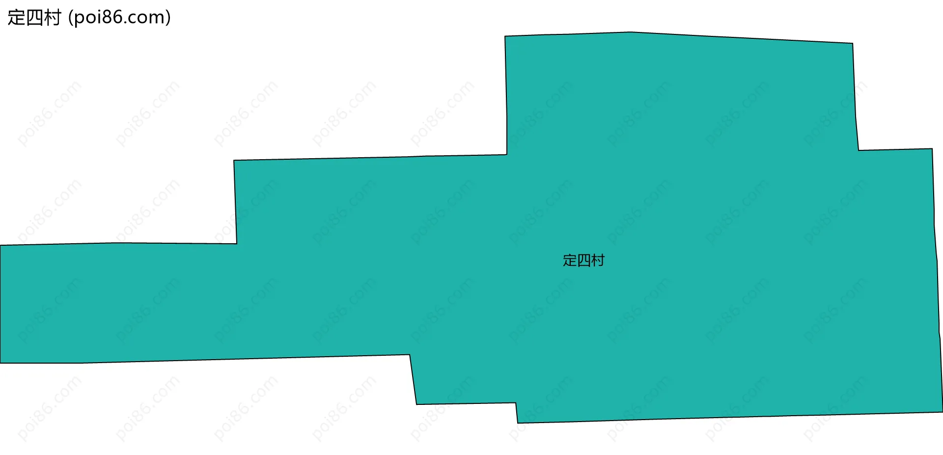 定四村边界地图