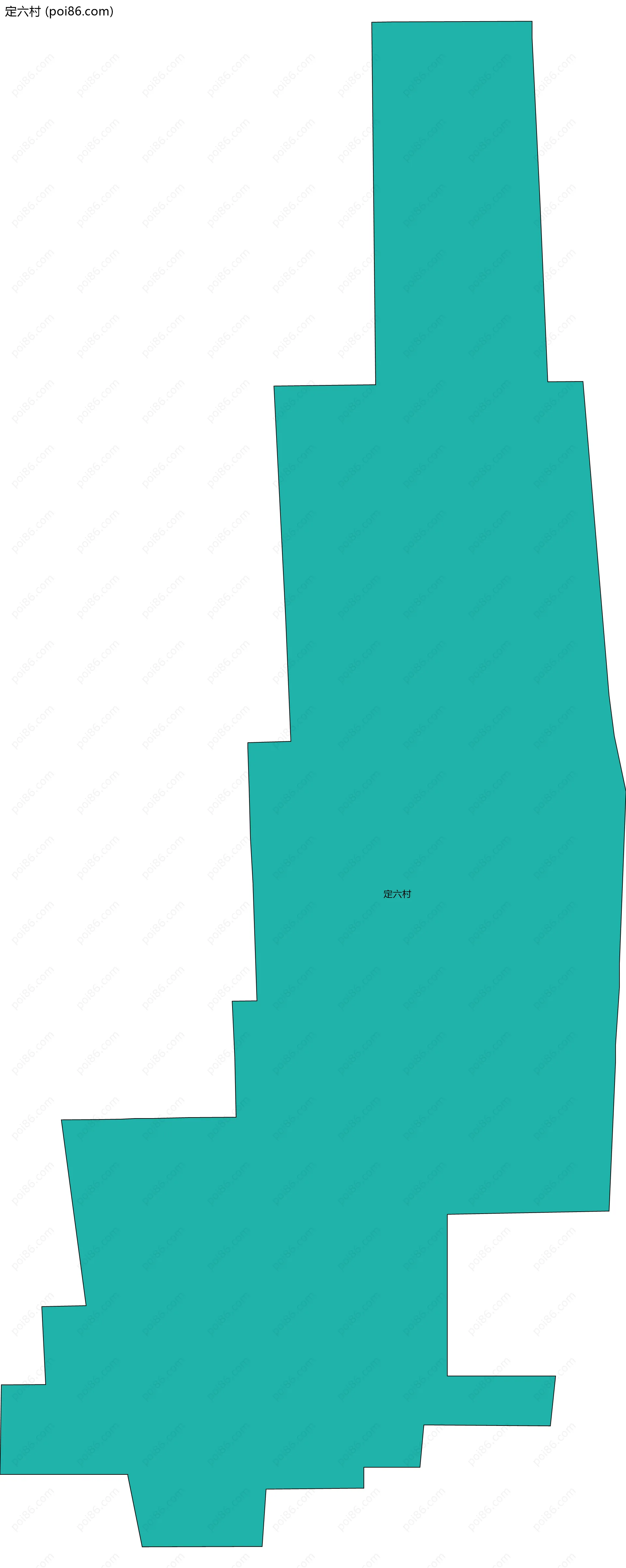定六村边界地图