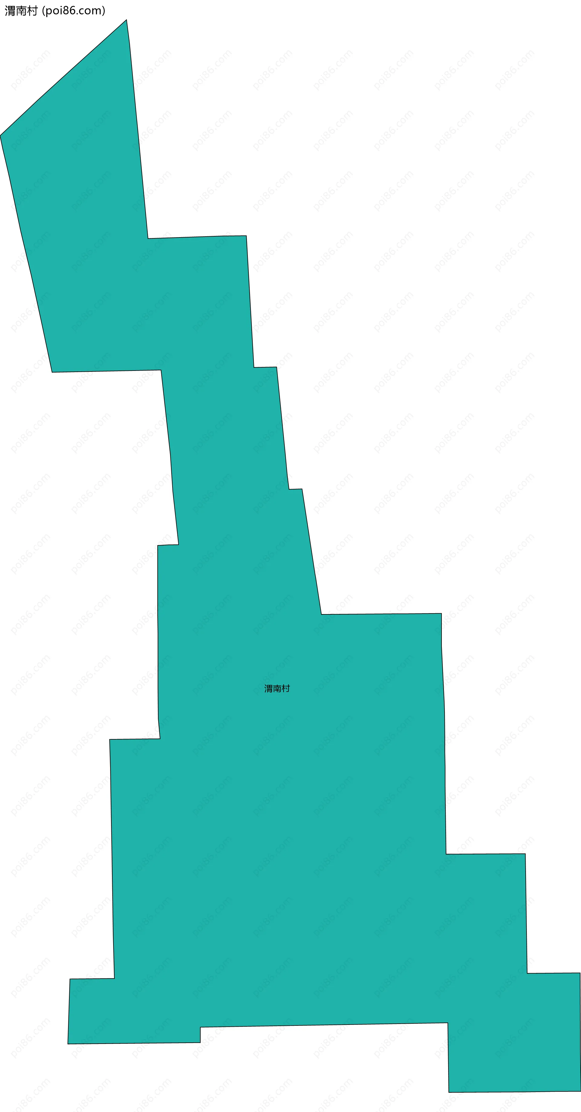 渭南村边界地图