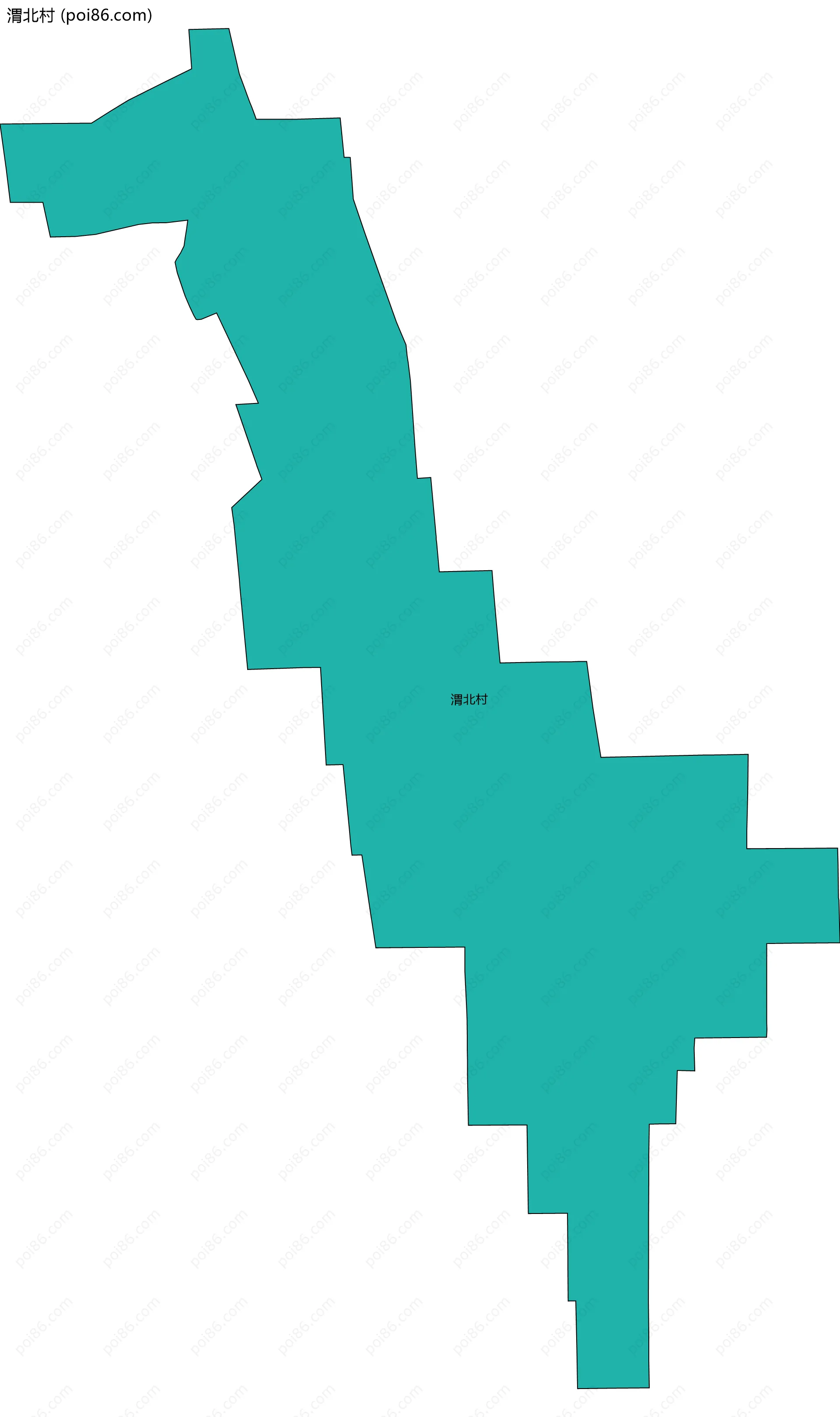 渭北村边界地图