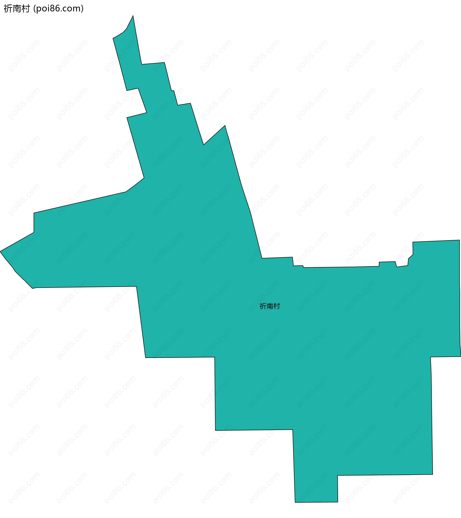 祈南村边界地图