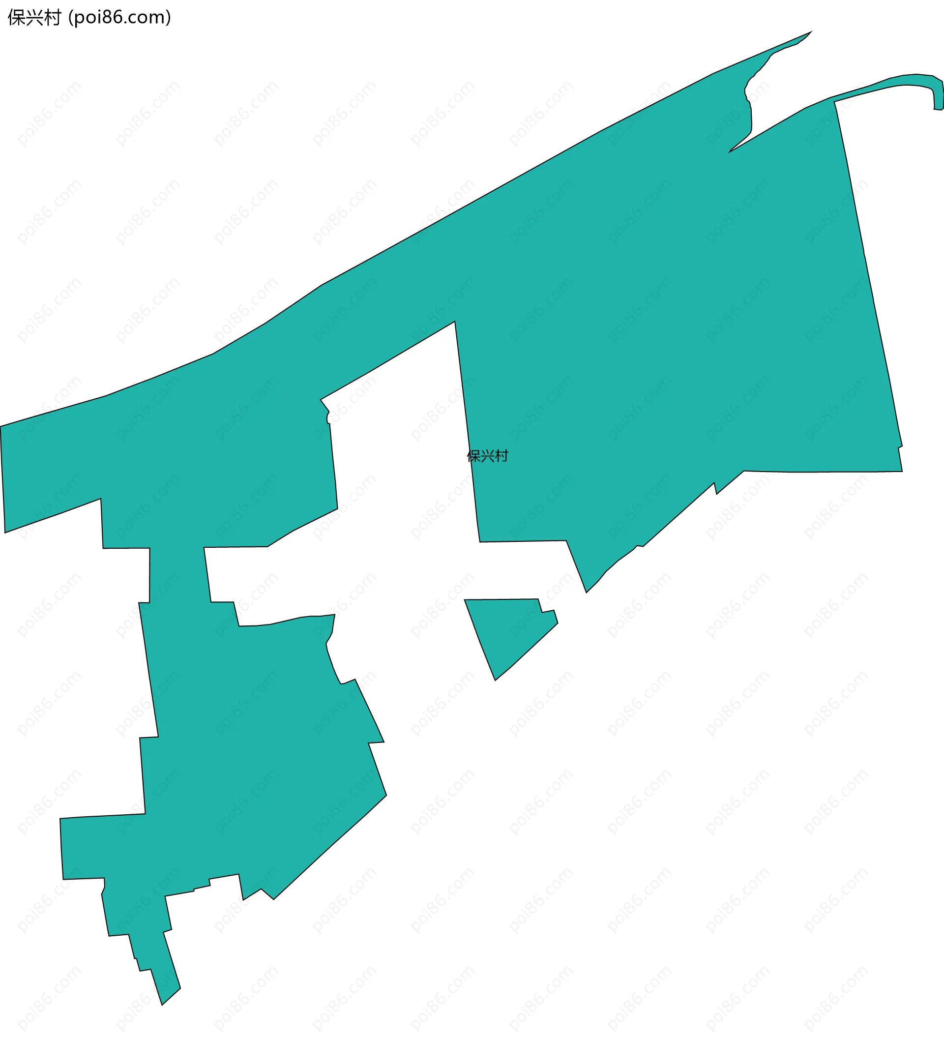 保兴村边界地图