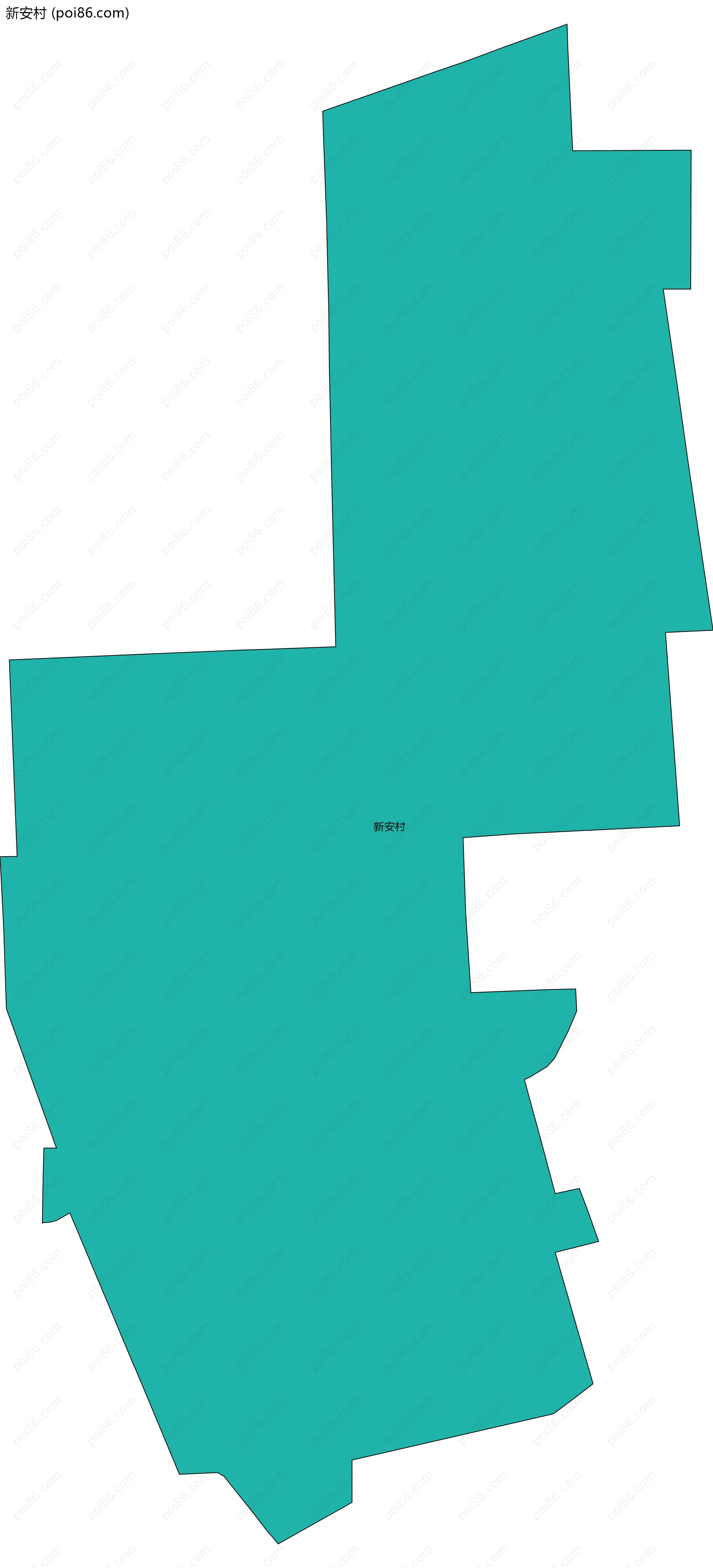 新安村边界地图