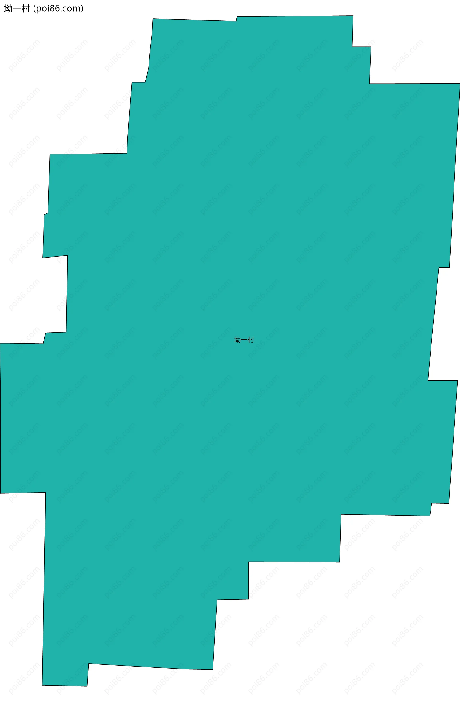 坳一村边界地图