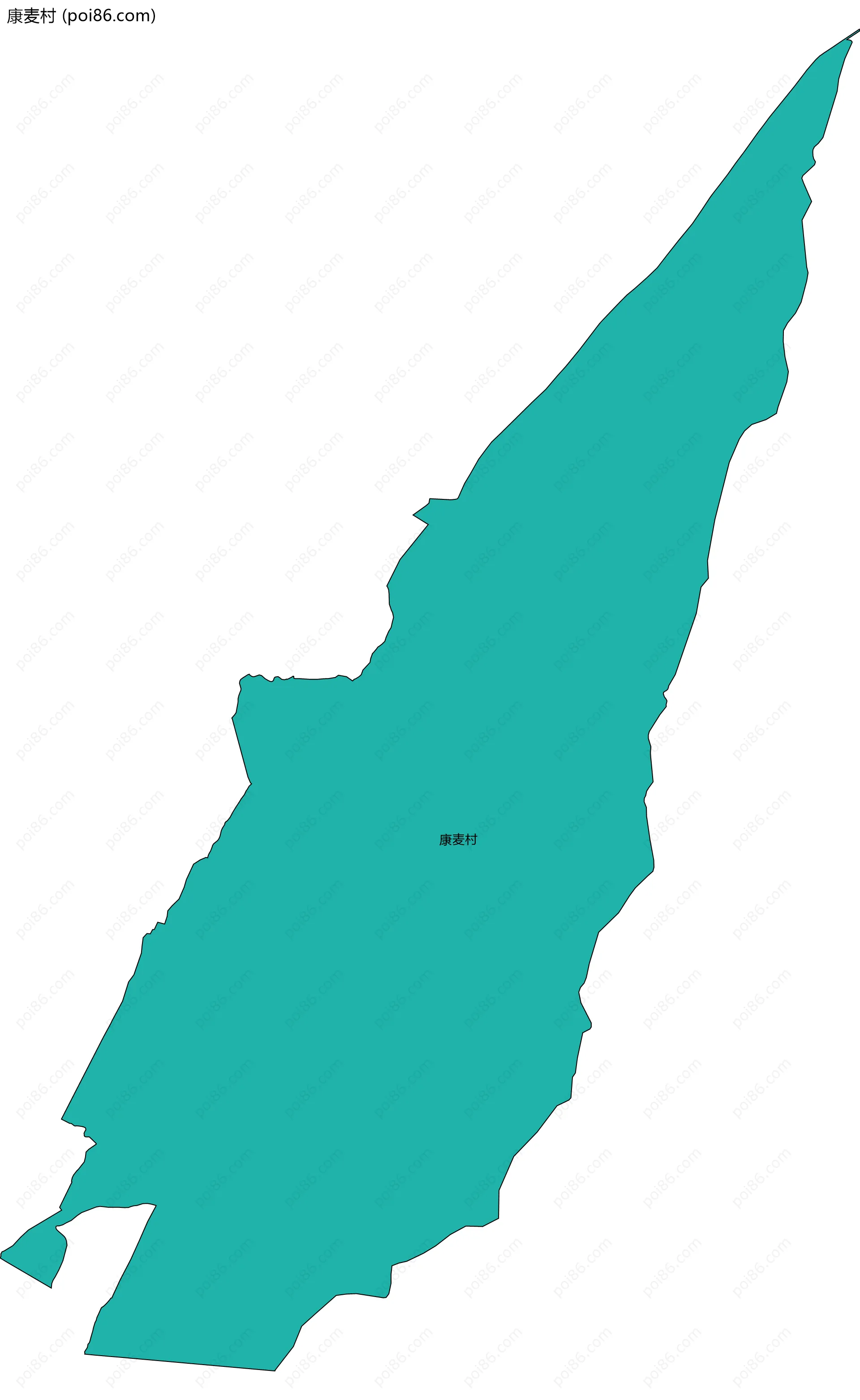 康麦村边界地图