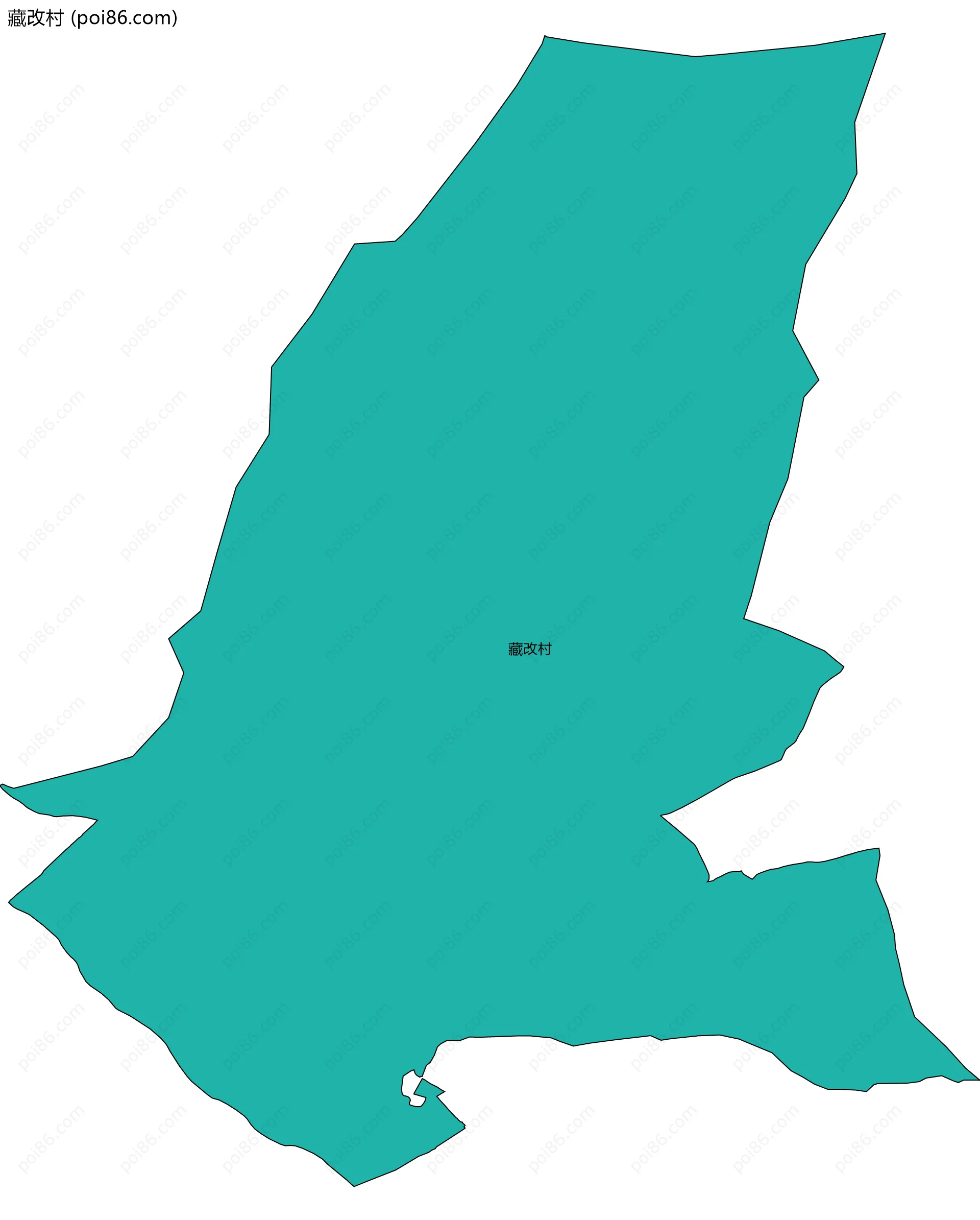 藏改村边界地图