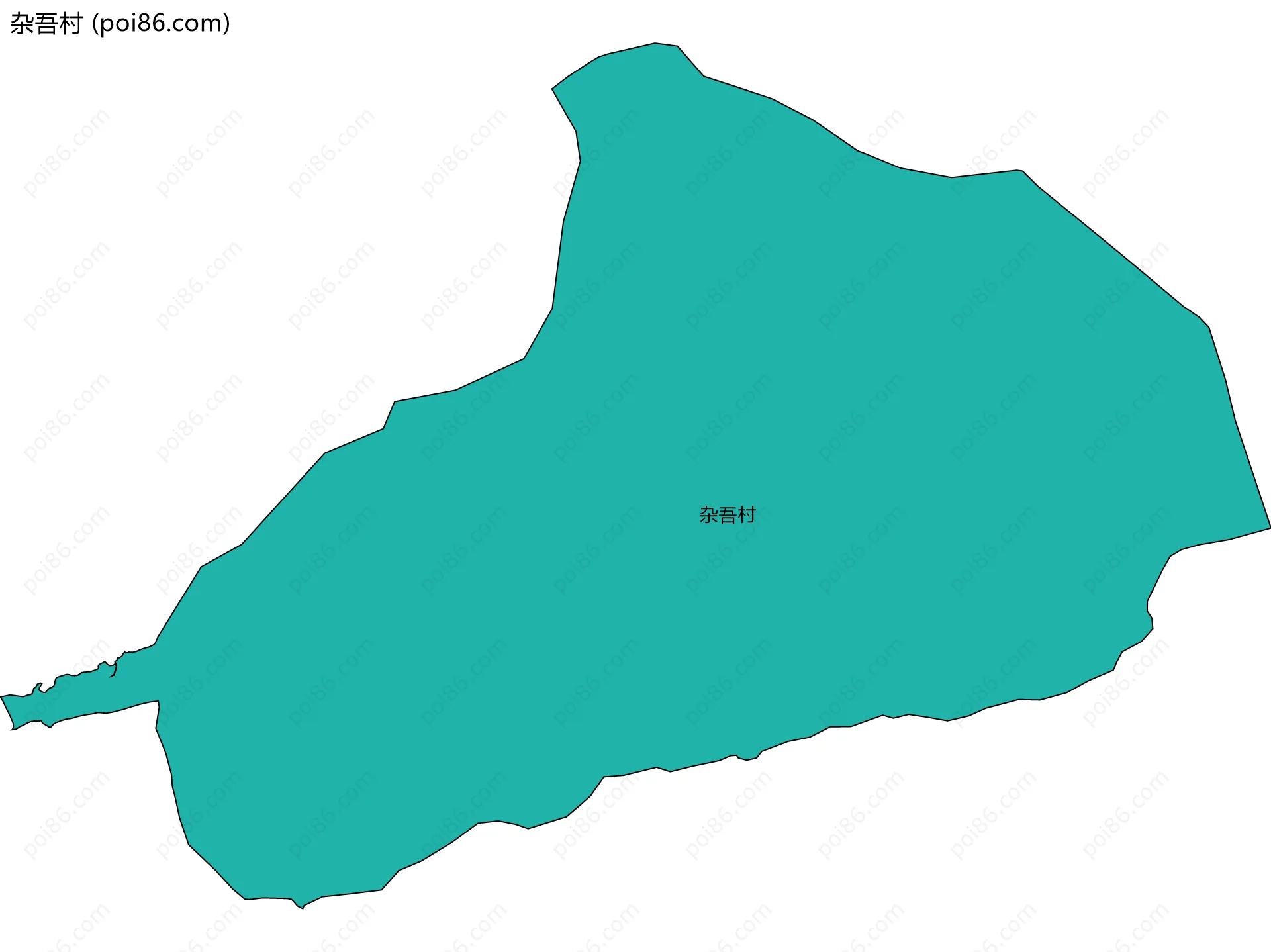杂吾村边界地图