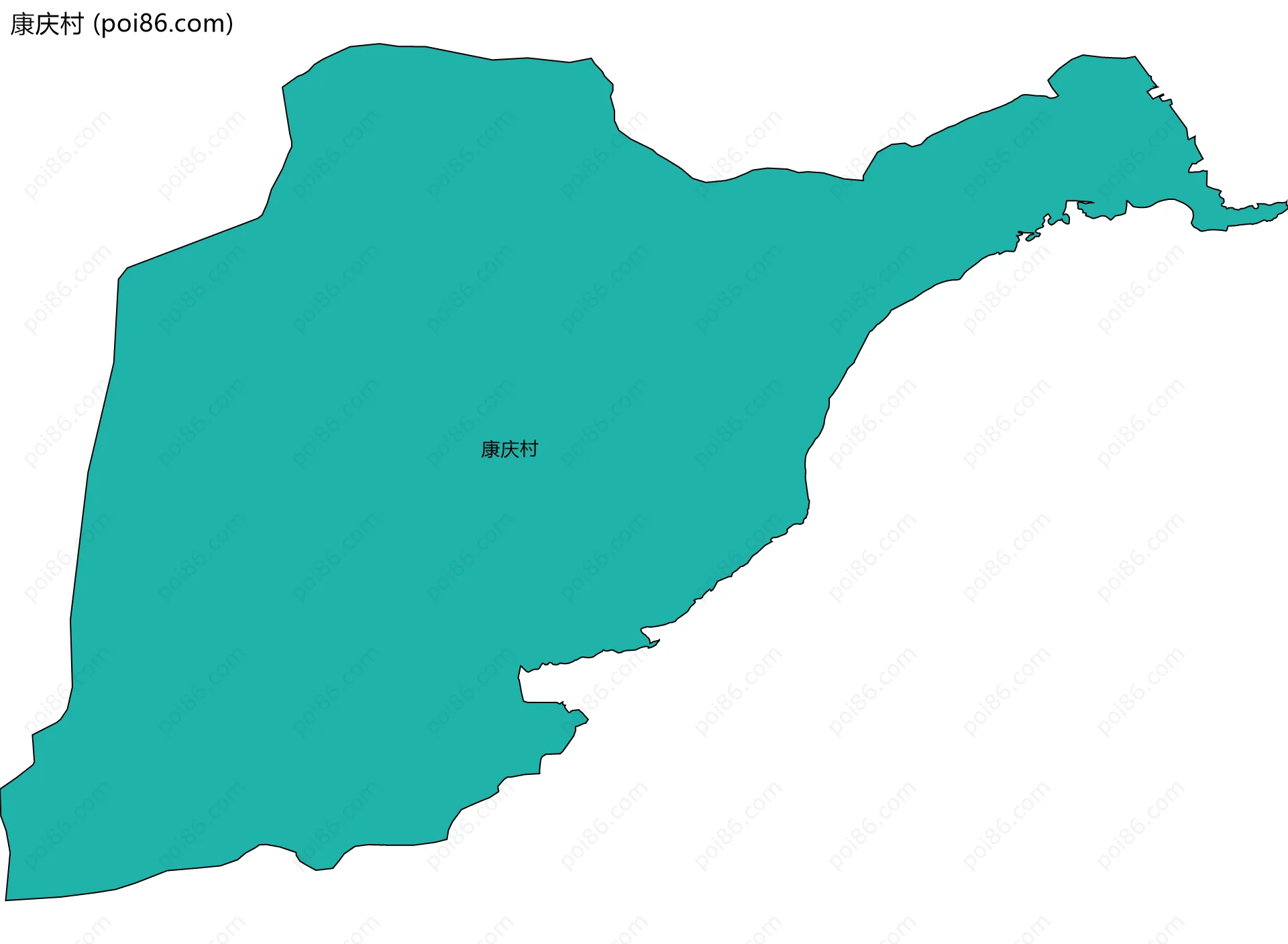 康庆村边界地图