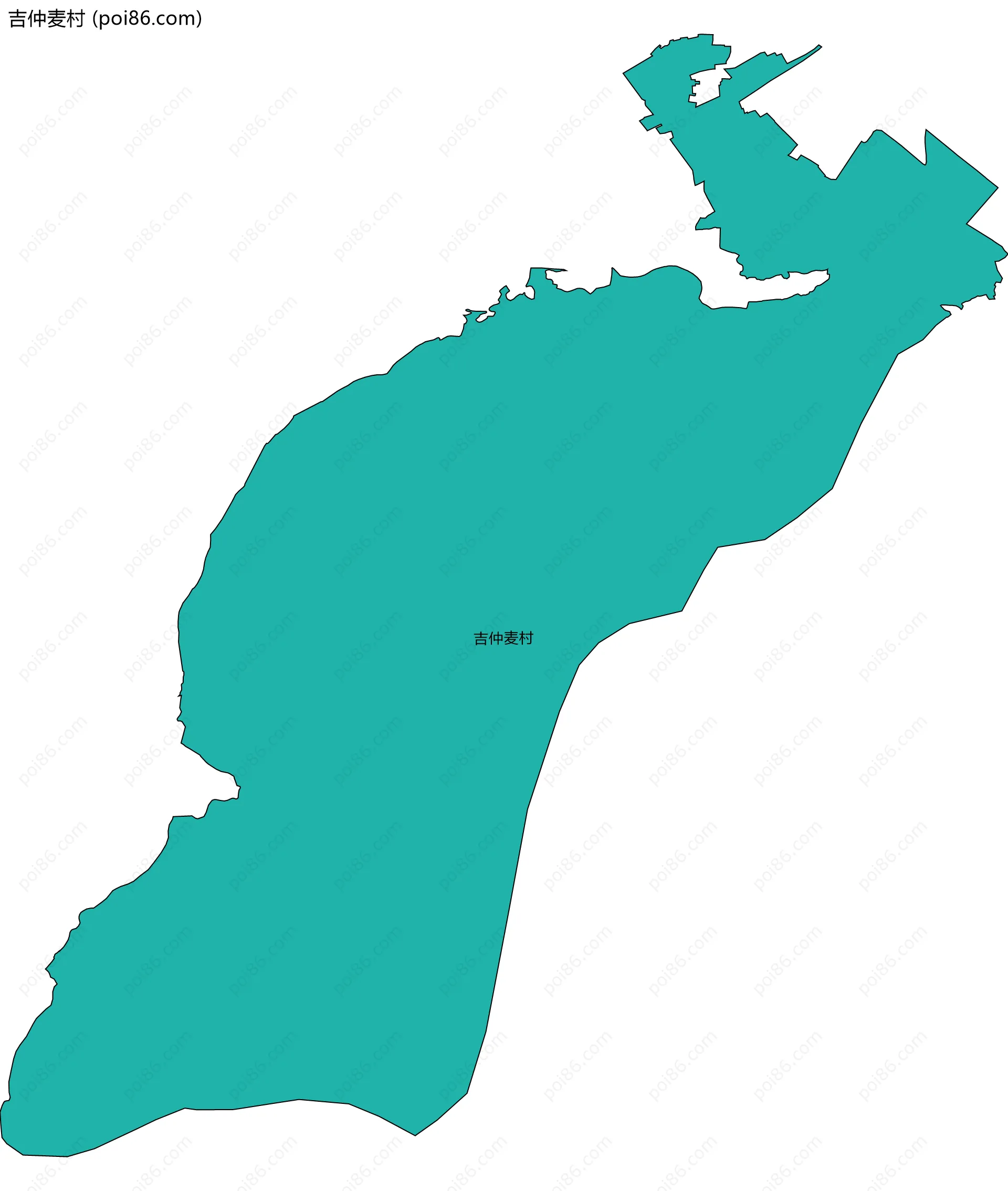 吉仲麦村边界地图