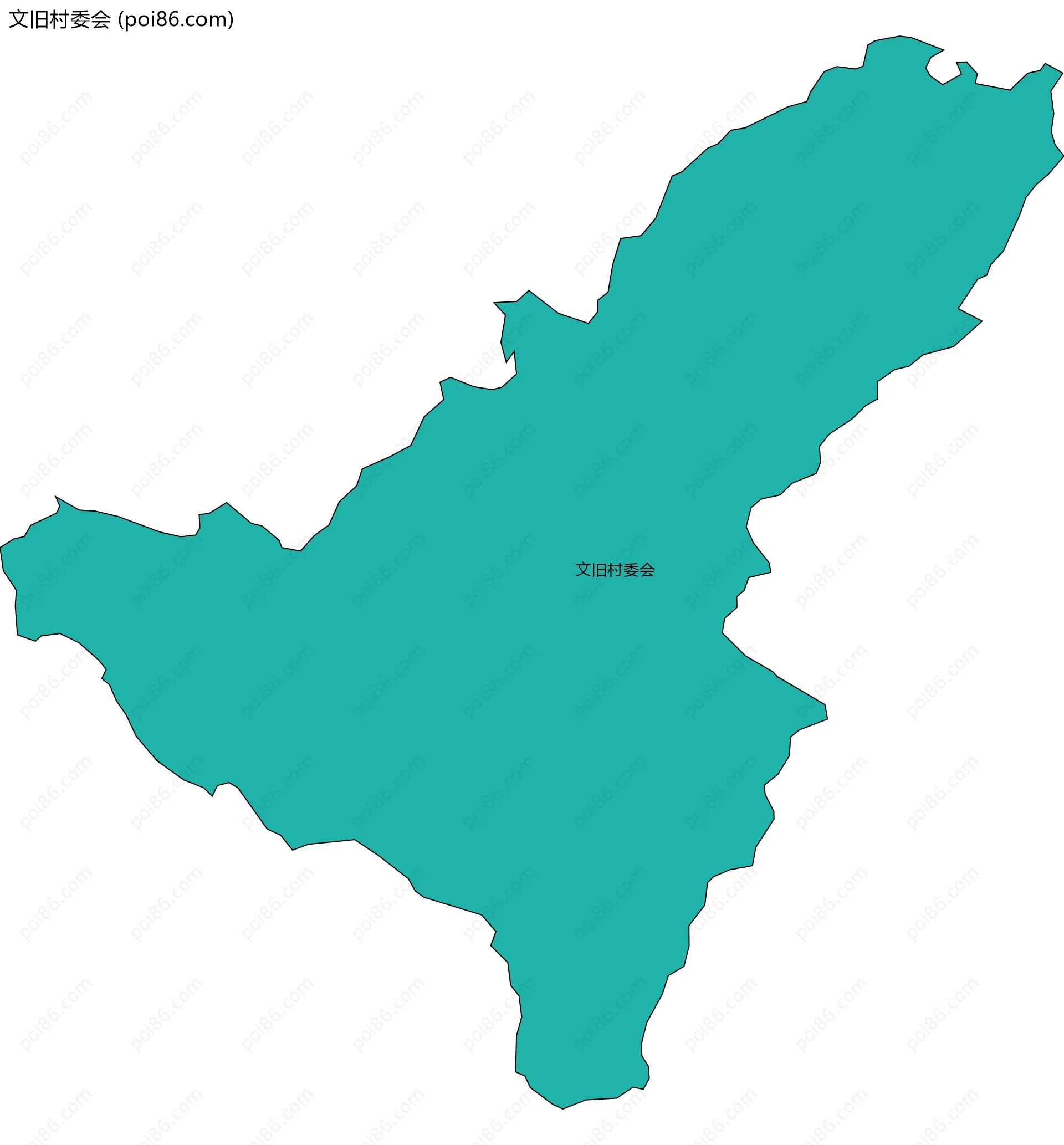 文旧村委会边界地图