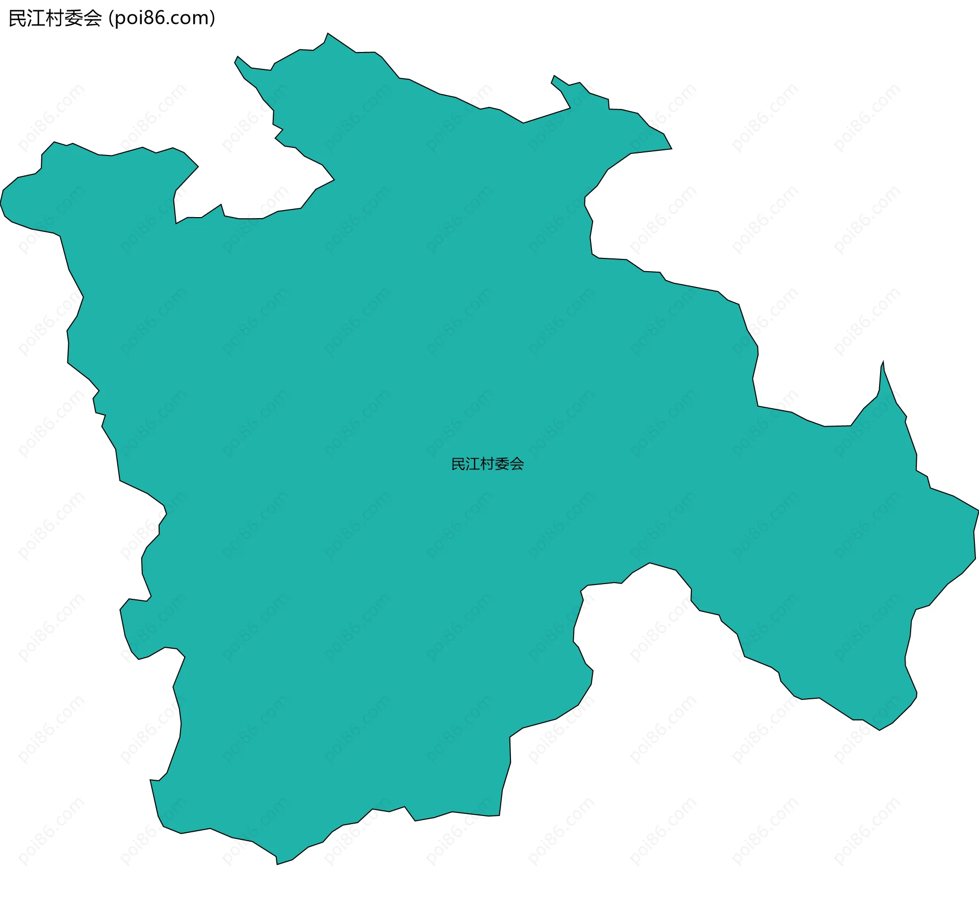 民江村委会边界地图