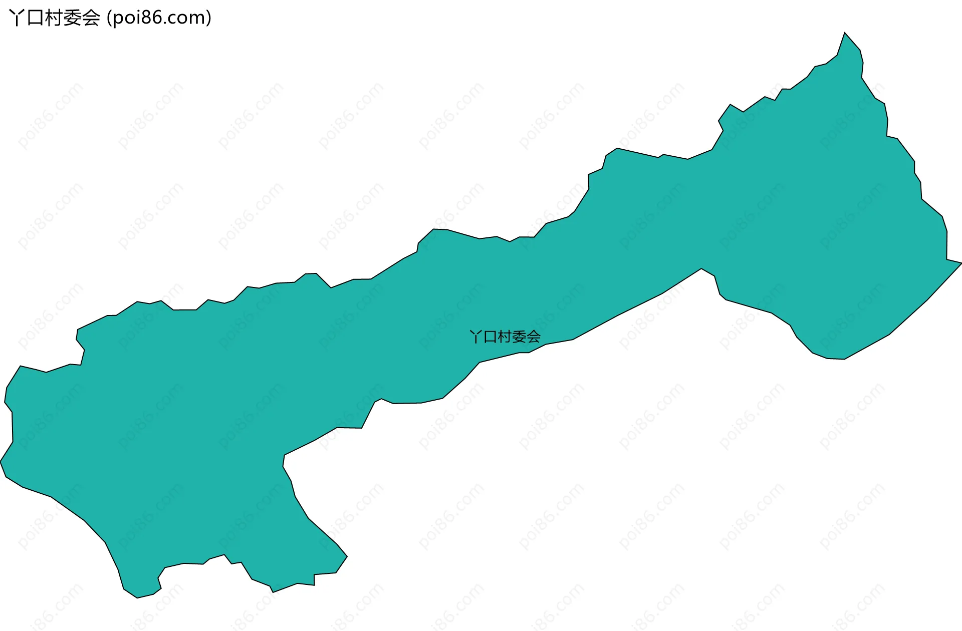 丫口村委会边界地图
