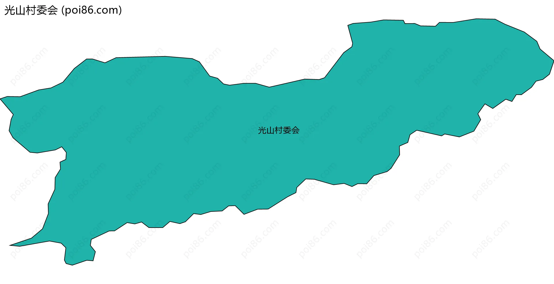 光山村委会边界地图