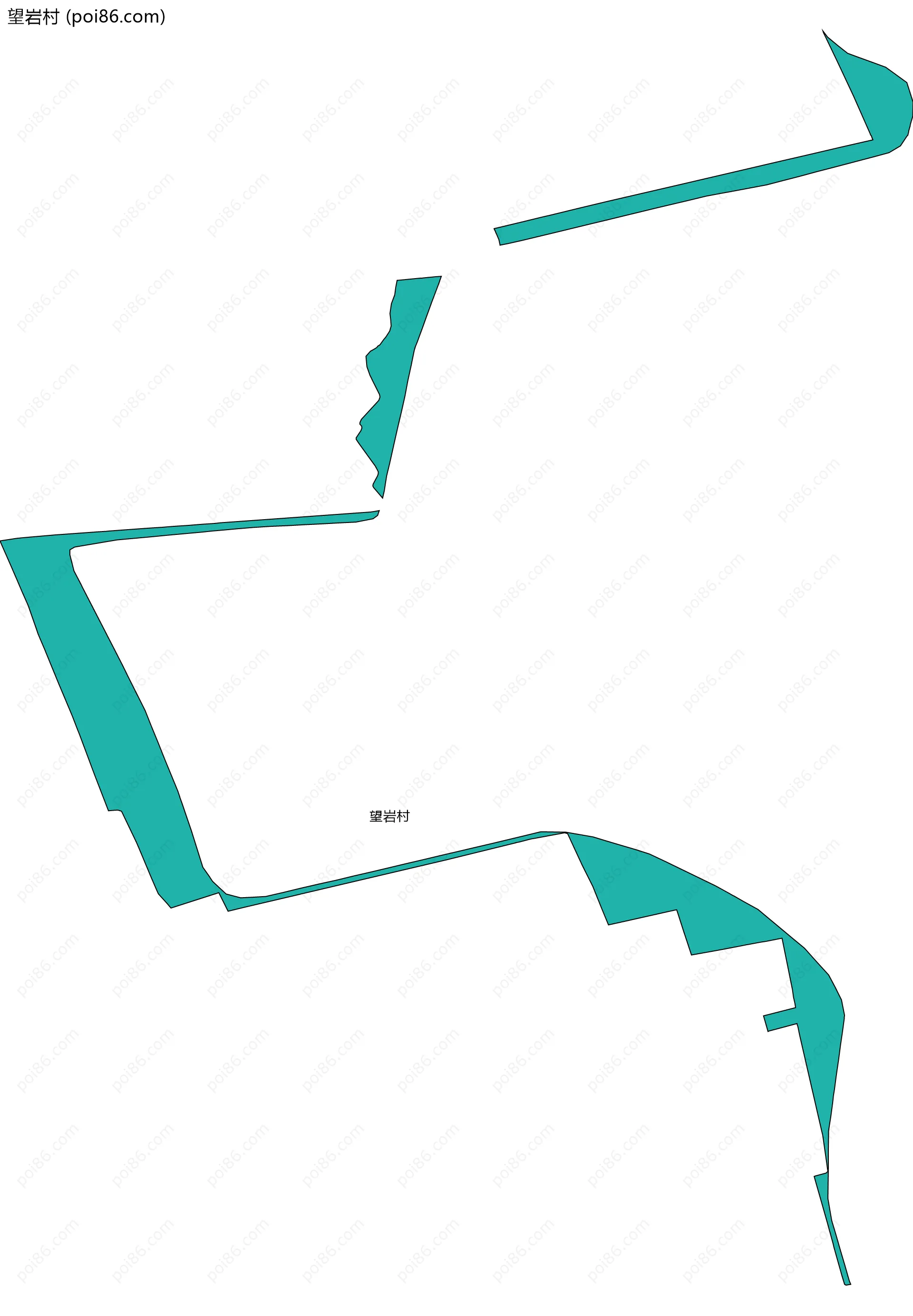 望岩村边界地图