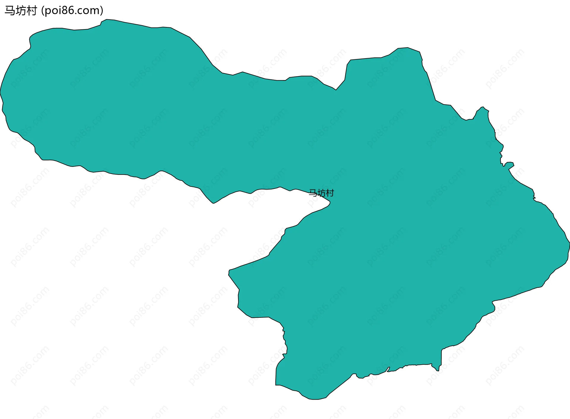 马坊村边界地图