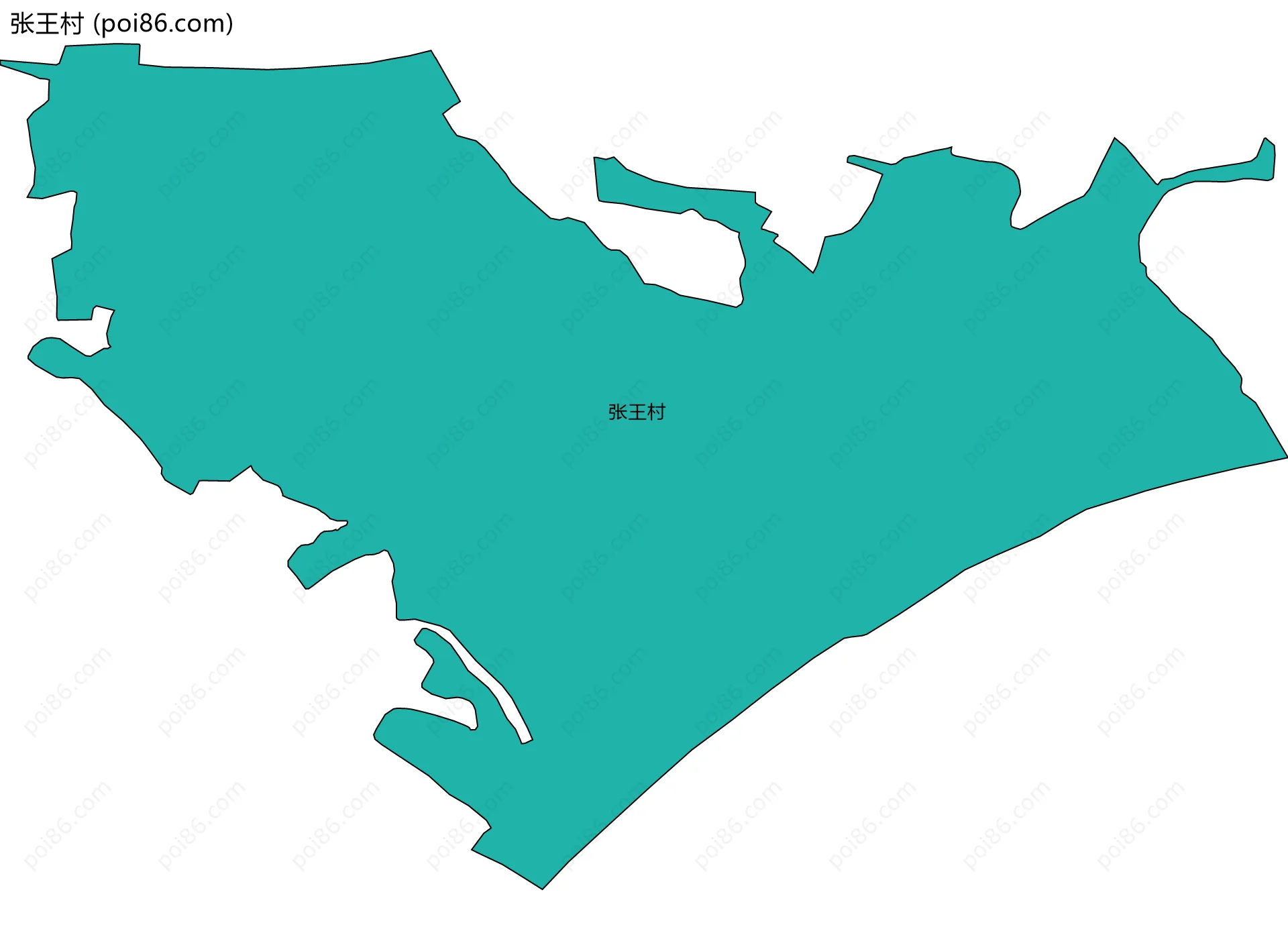 张王村边界地图