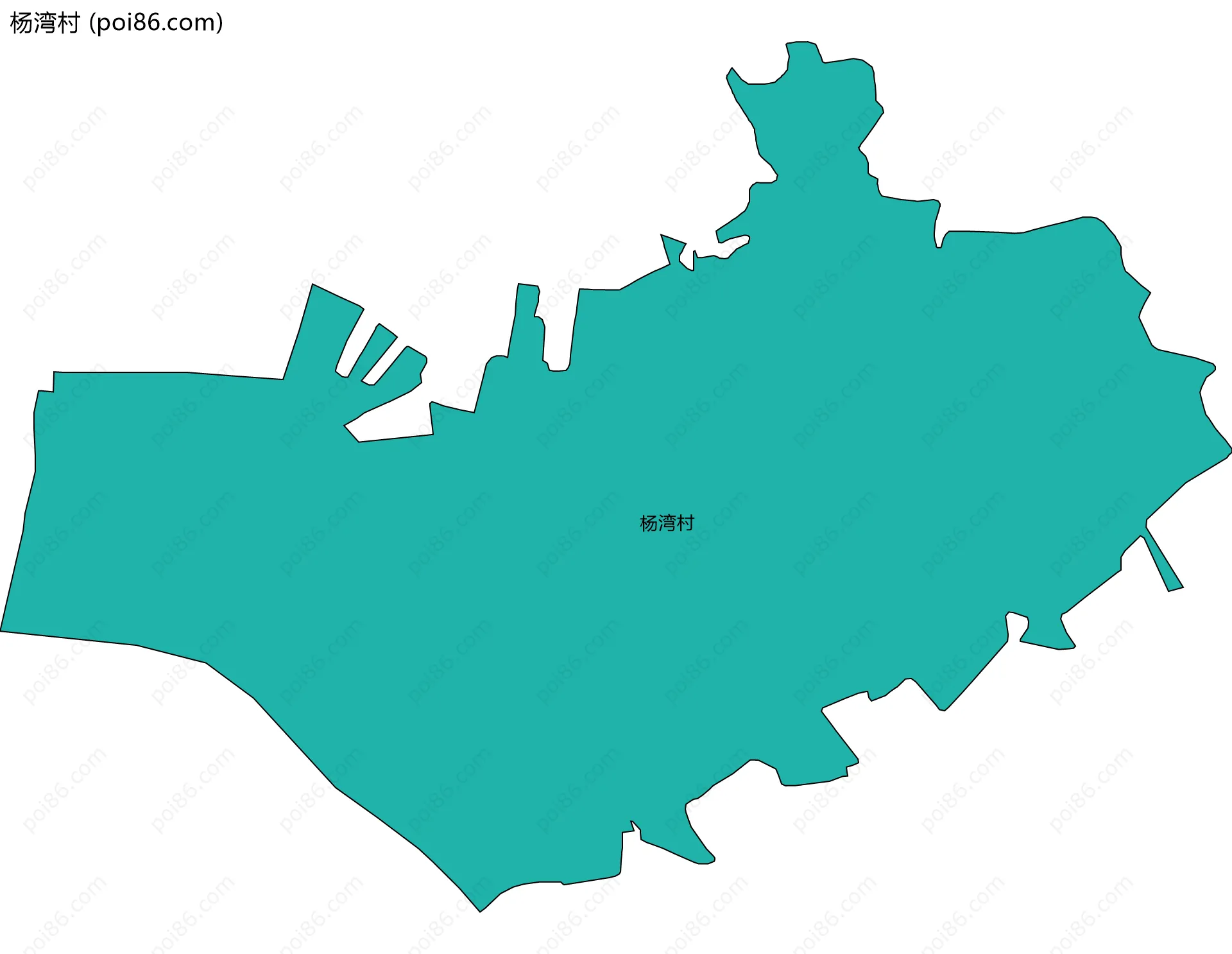 杨湾村边界地图