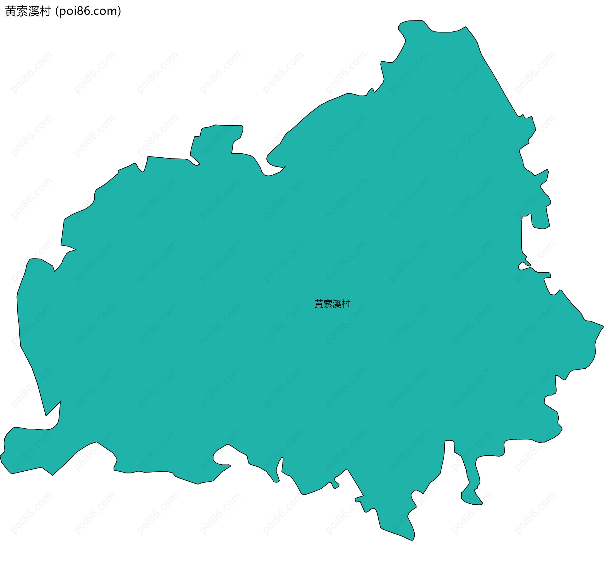 黄索溪村边界地图