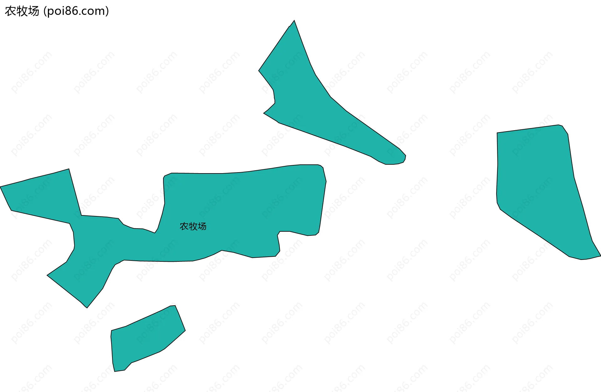 农牧场边界地图