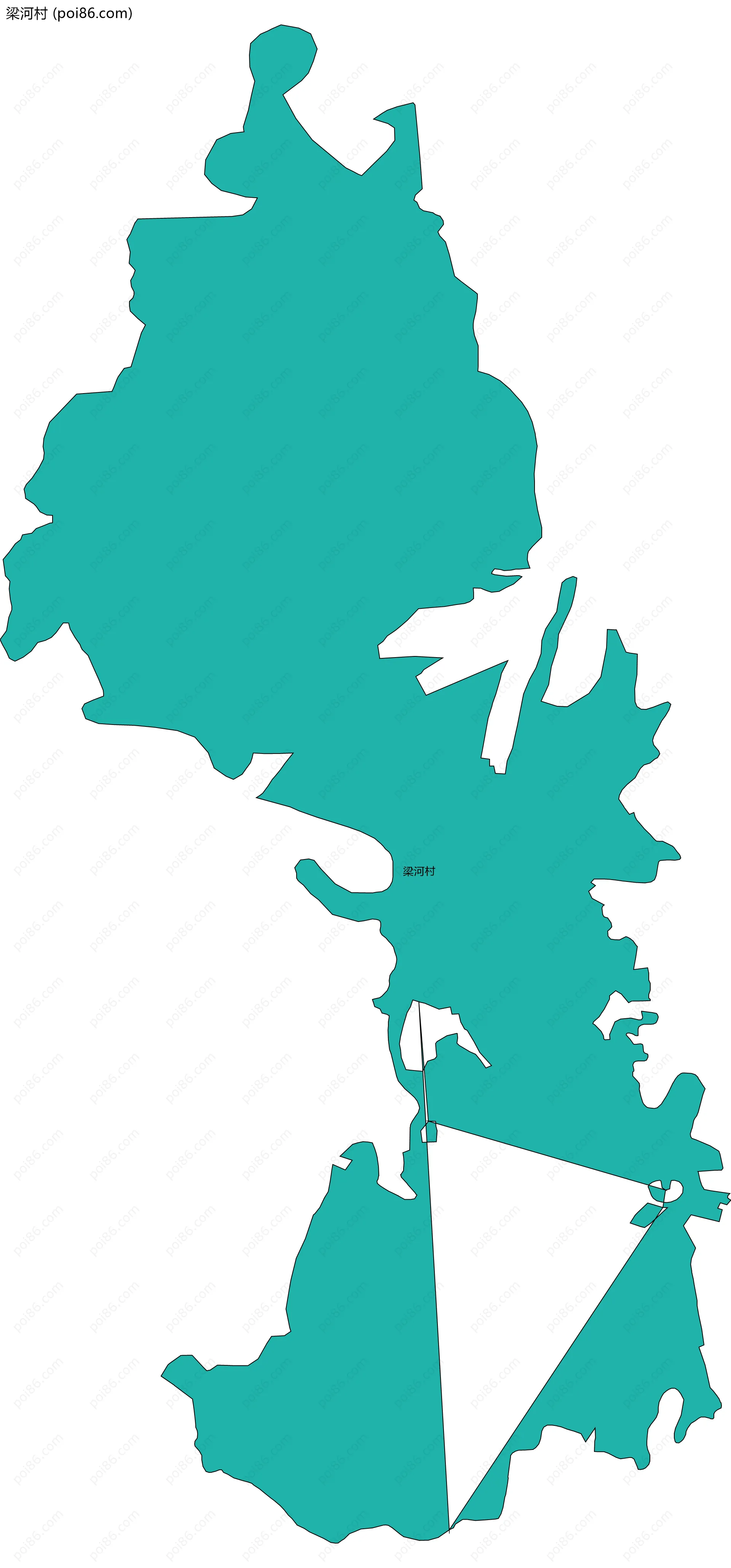 梁河村边界地图