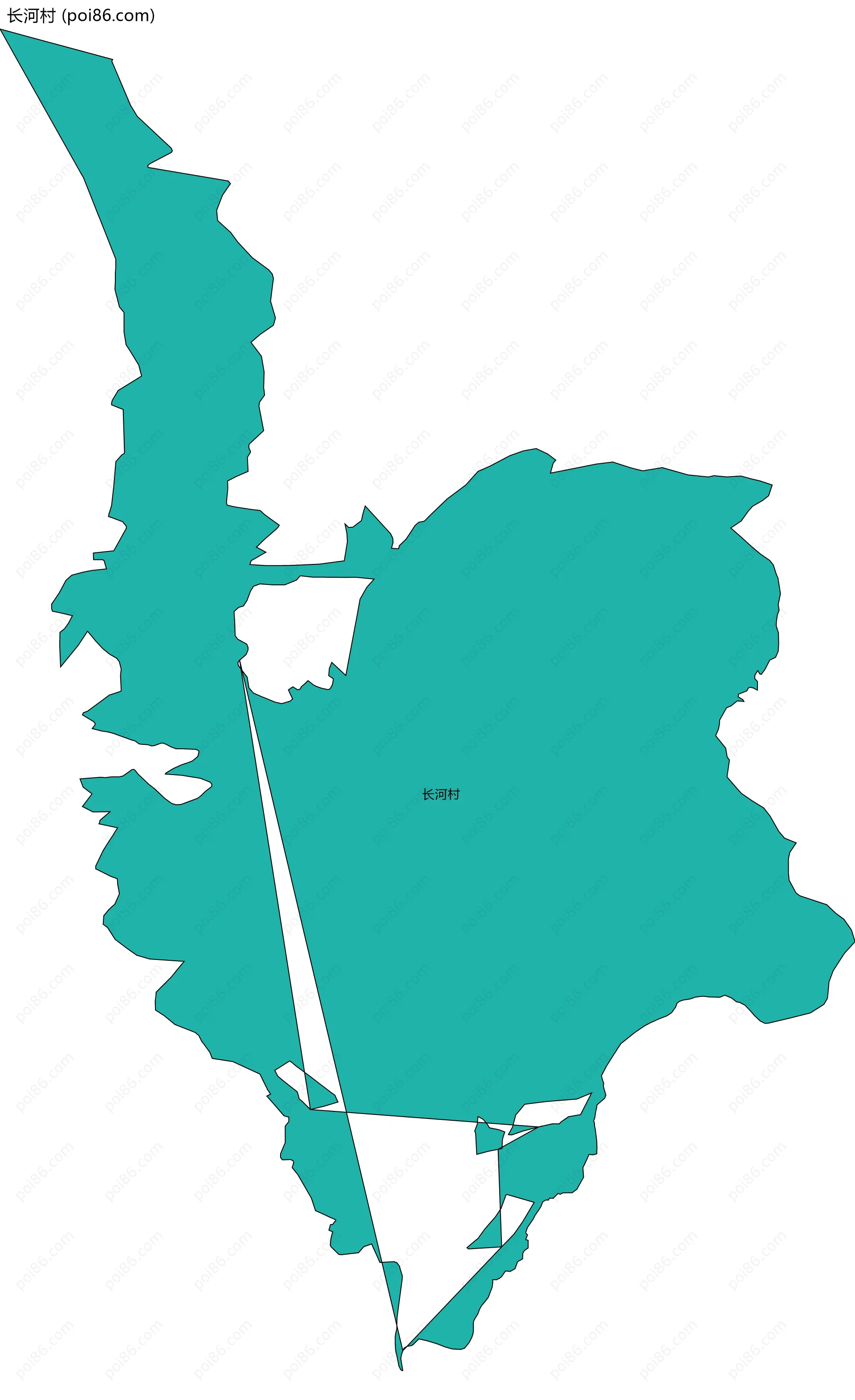 长河村边界地图