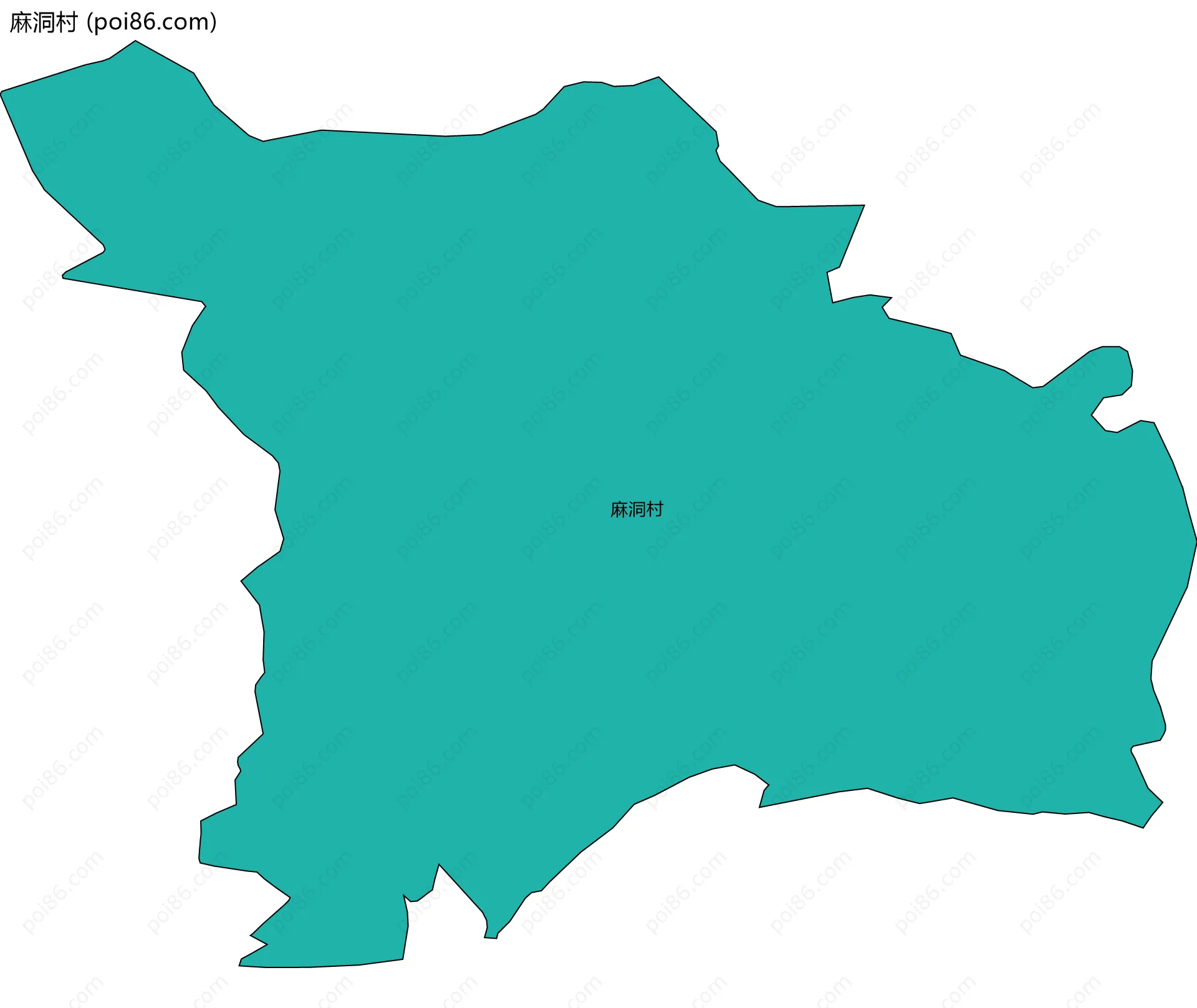 麻洞村边界地图