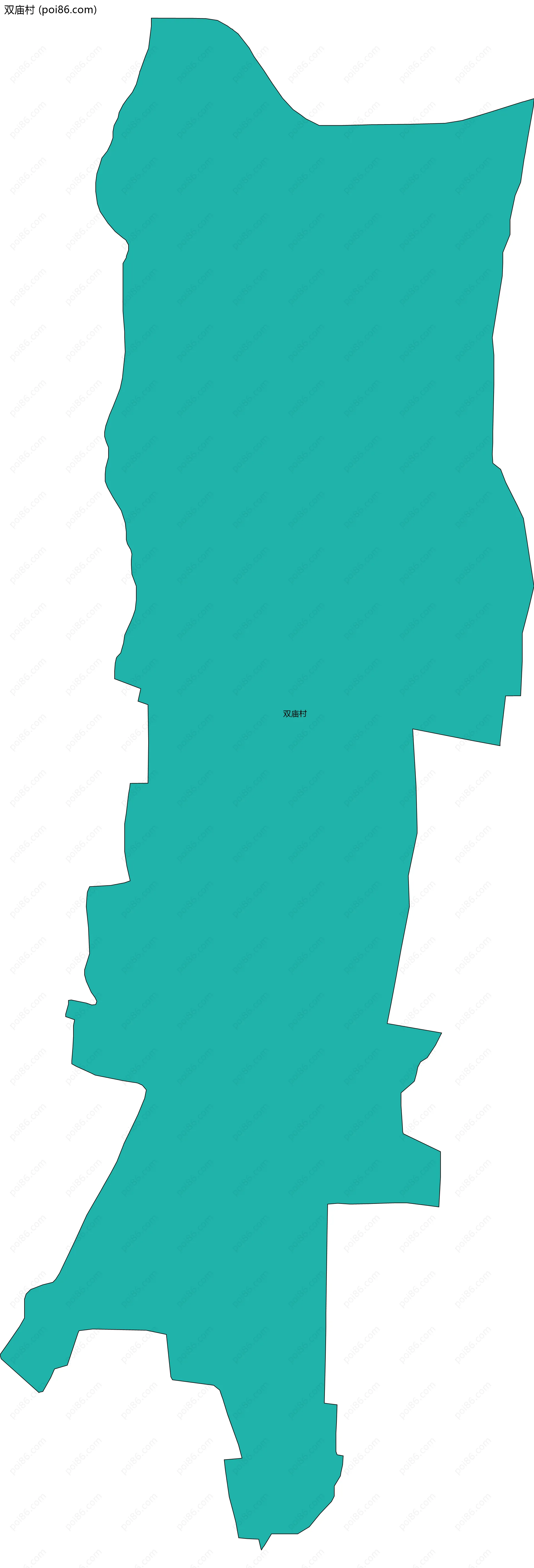 双庙村边界地图