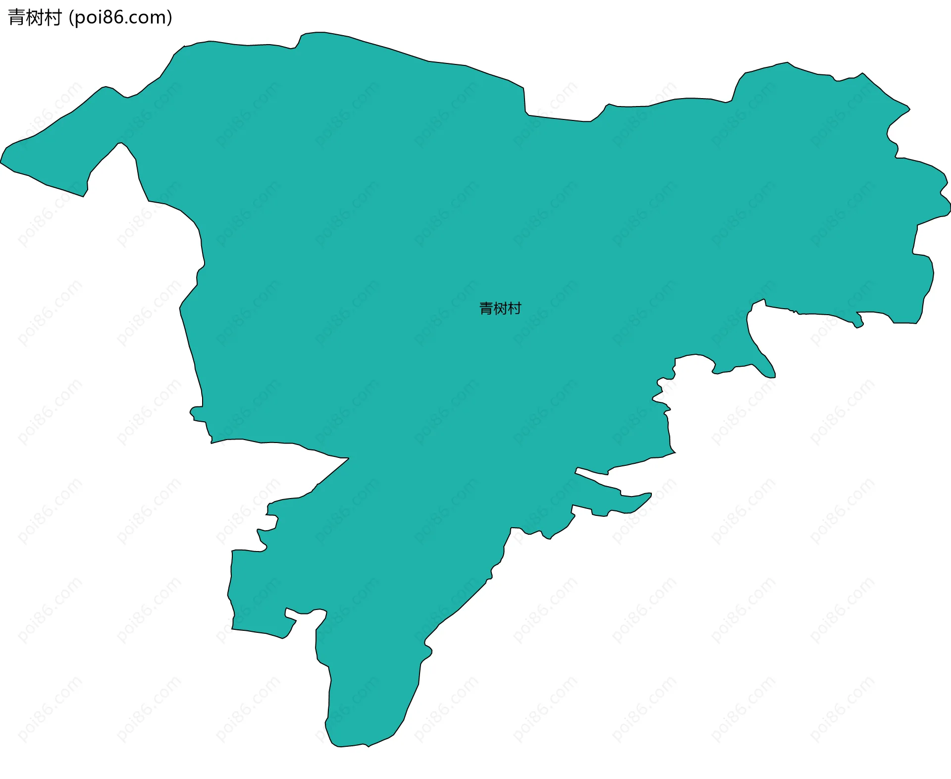 青树村边界地图