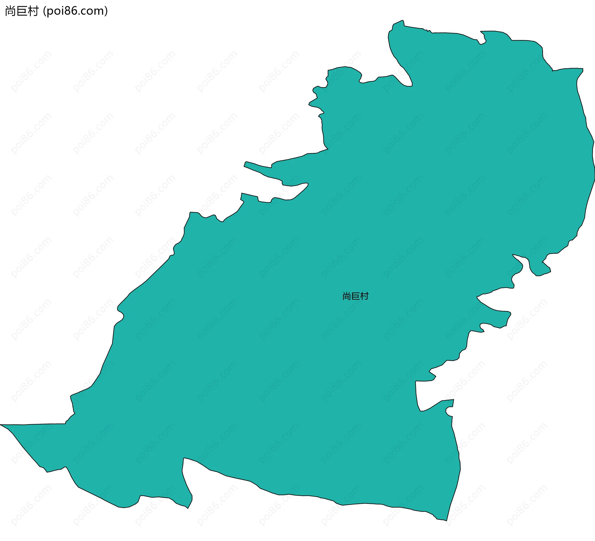 尚巨村边界地图