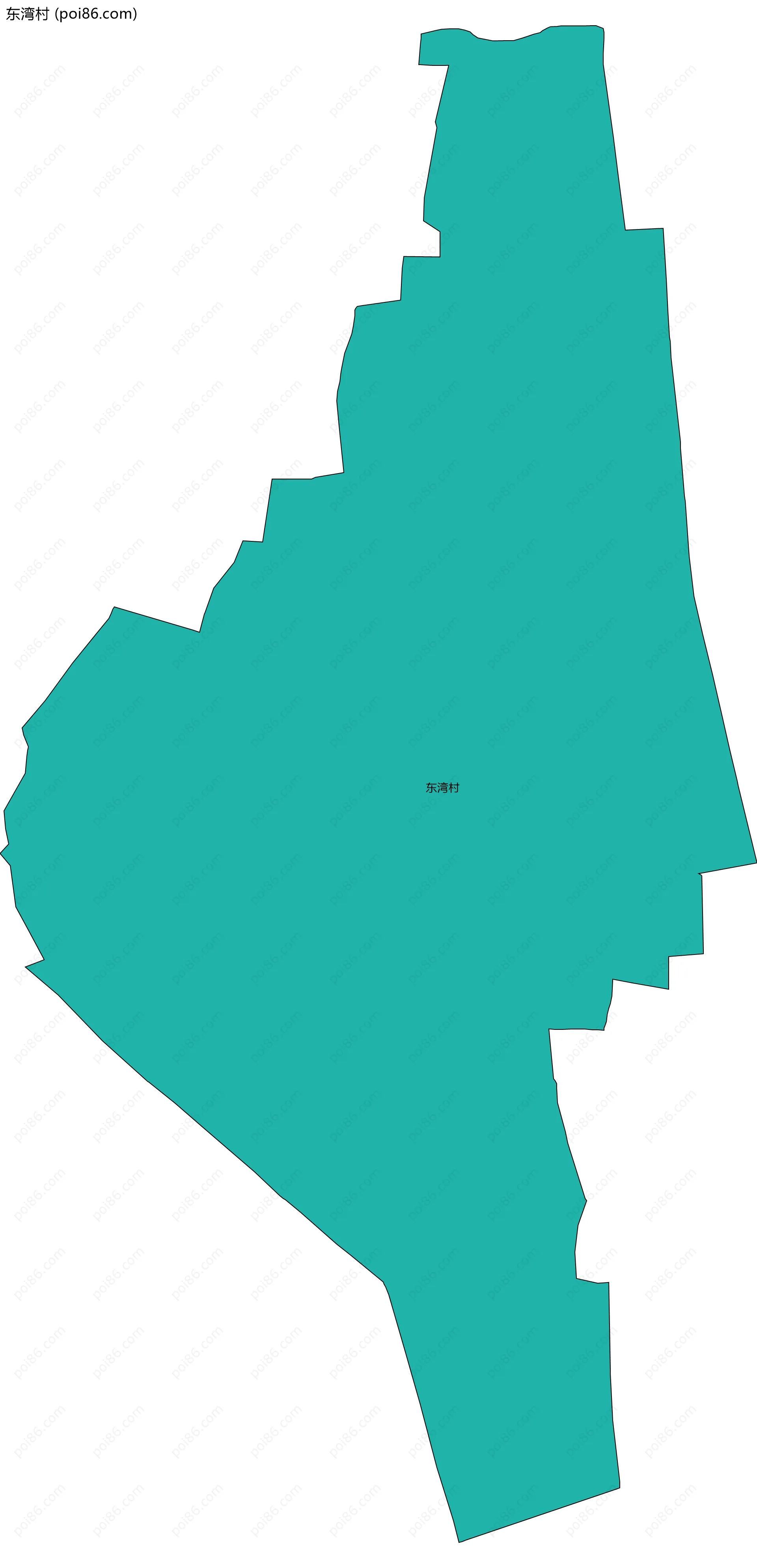 东湾村边界地图