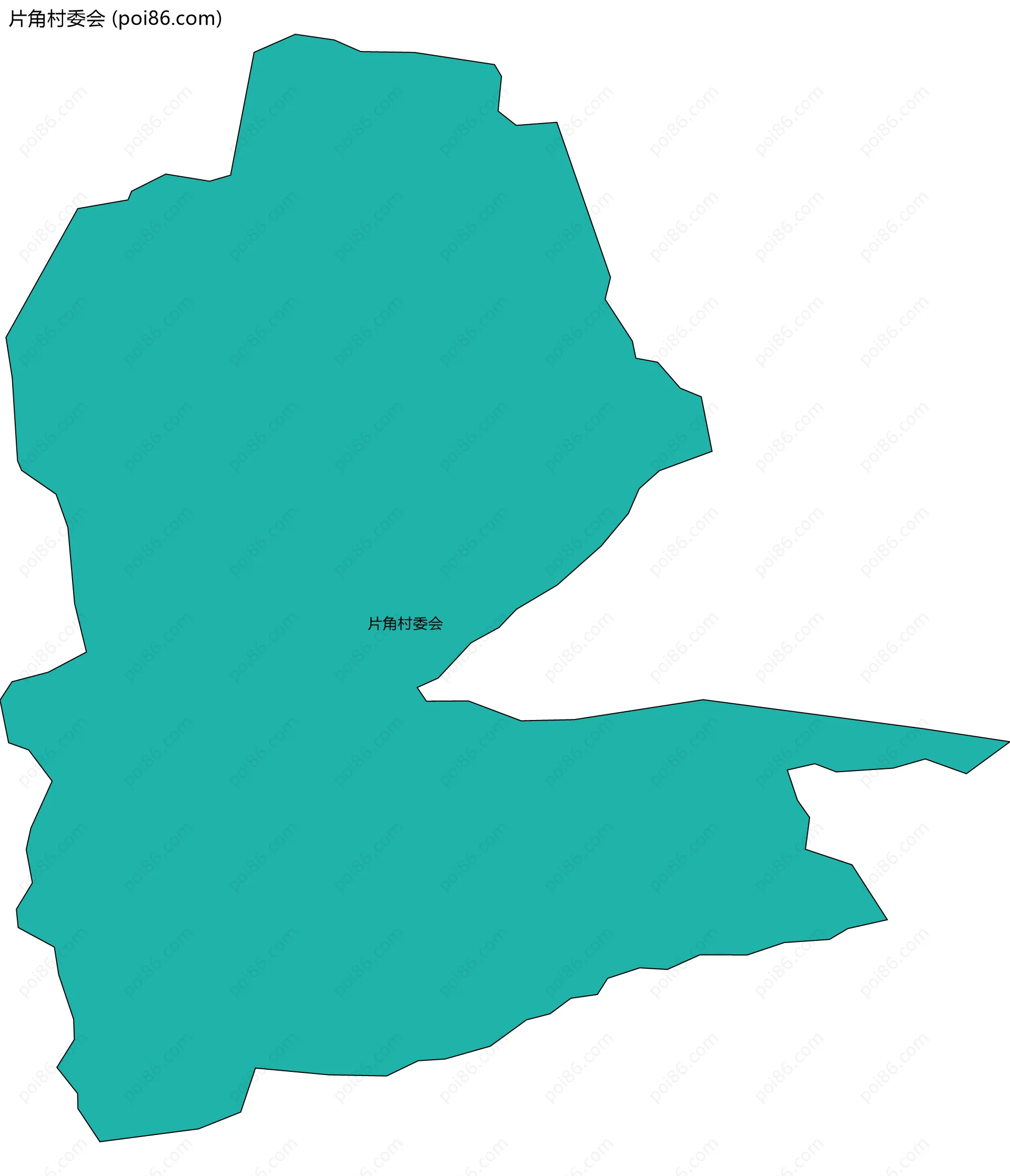 片角村委会边界地图