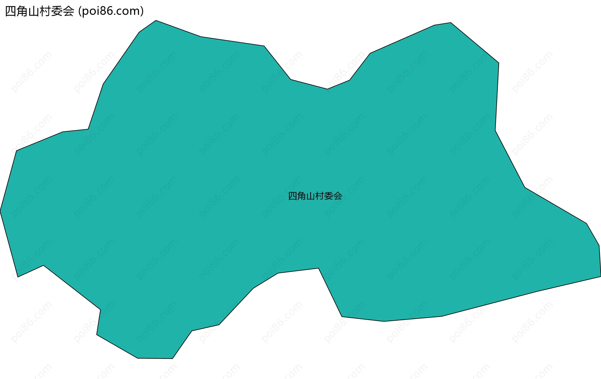 四角山村委会边界地图